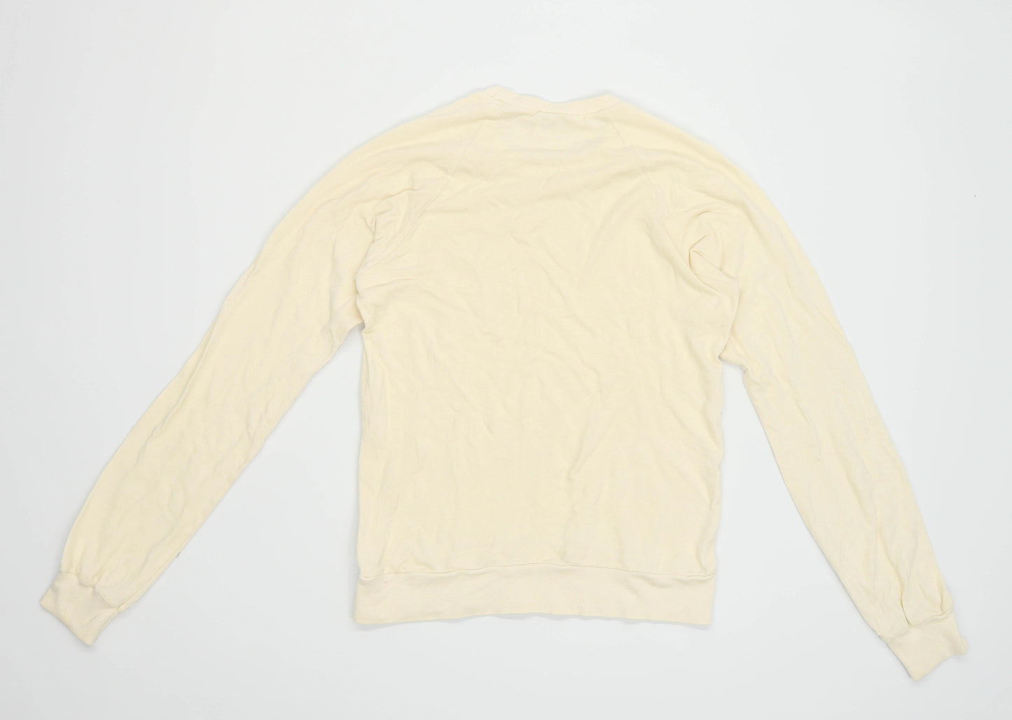 American Apparel Womens Size S Cotton Cream Sweatshirt (Regular)
