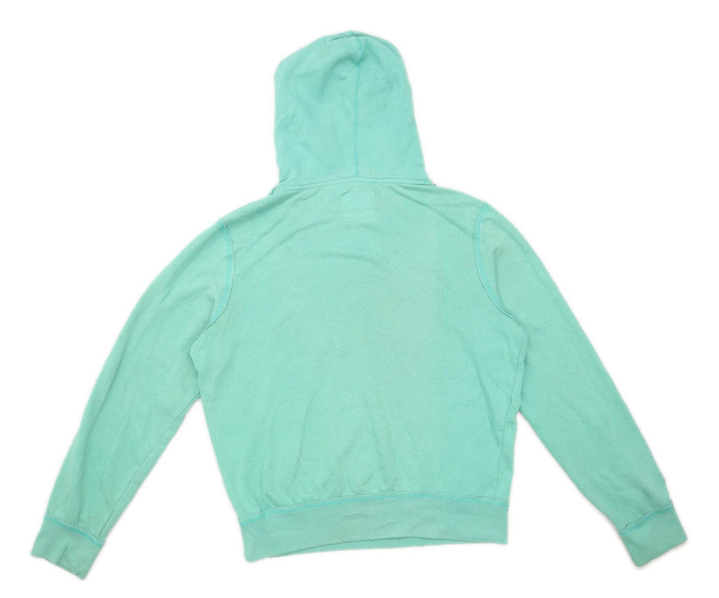 Aeropastale Womens Size S Graphic Cotton Blend Green Midweight Hoodie (Regular)