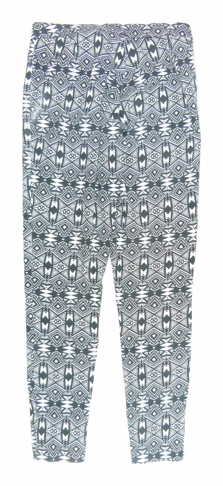 Womens Divided Black Trousers Size 12/L28