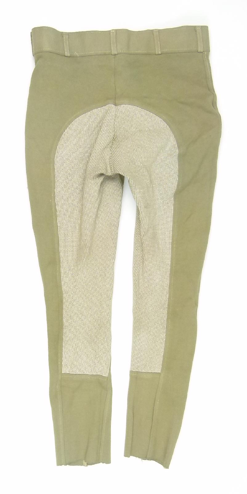 Womens Coldene Green Riding Trousers Size W28/L26