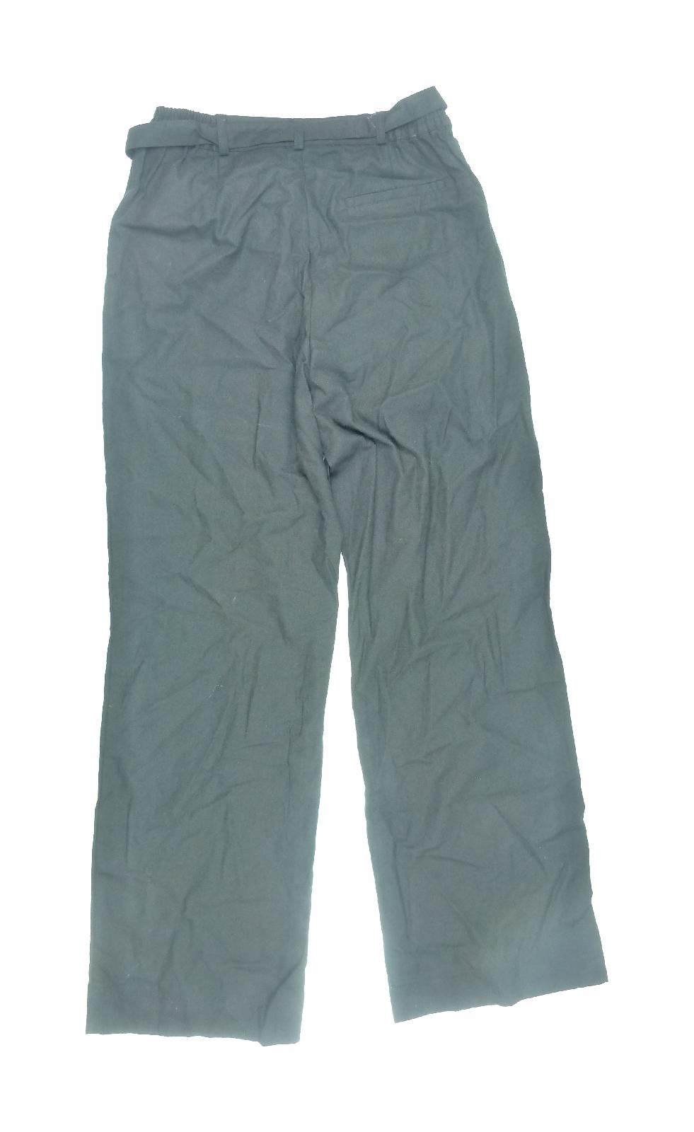 Womens Casual Comfort Black Trousers Size 12/L31