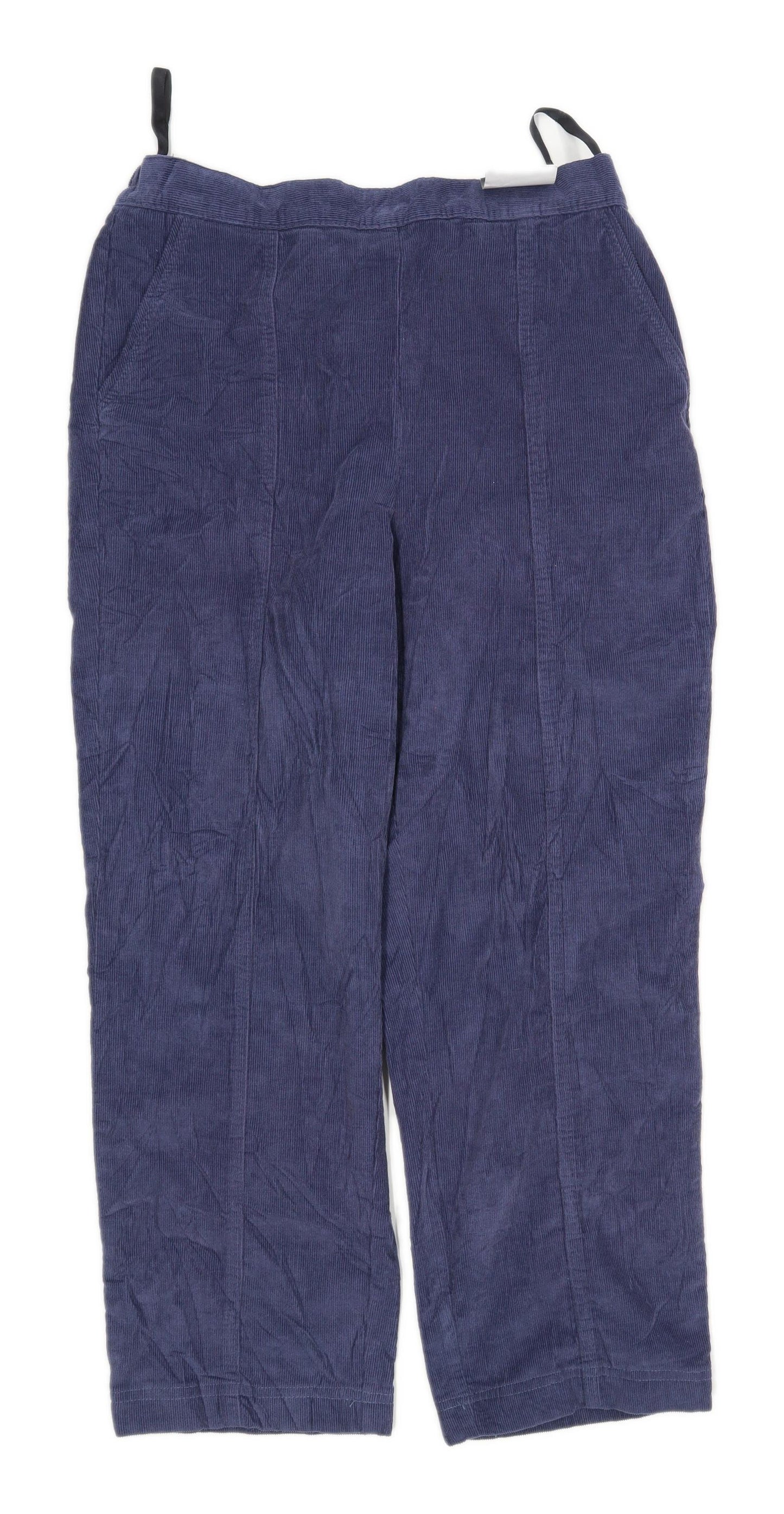 Womens Edinburgh Woollen Mill Blue Corduroy Trousers Size 12/L26