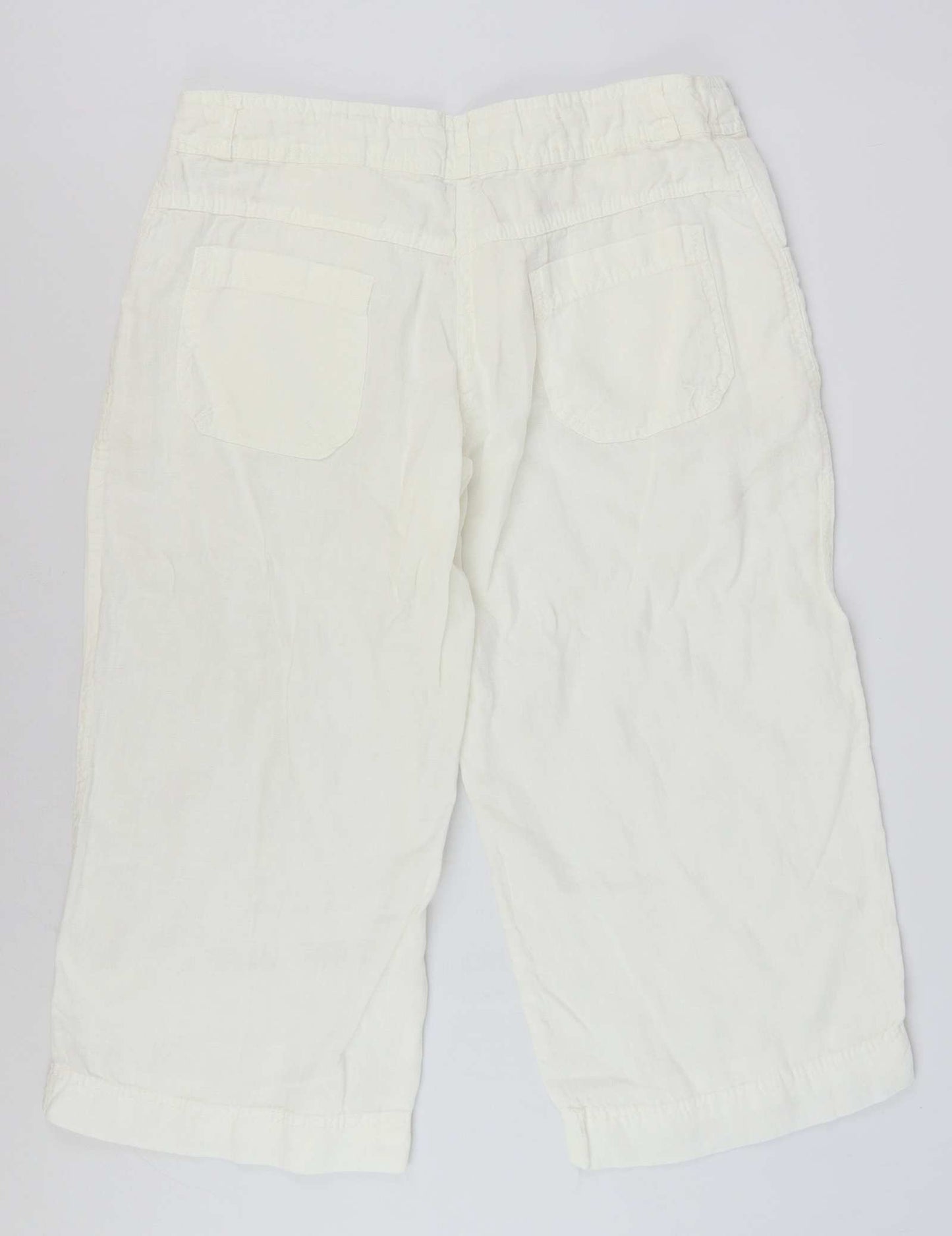 Womens Denim Co White Trousers Size 10/L20