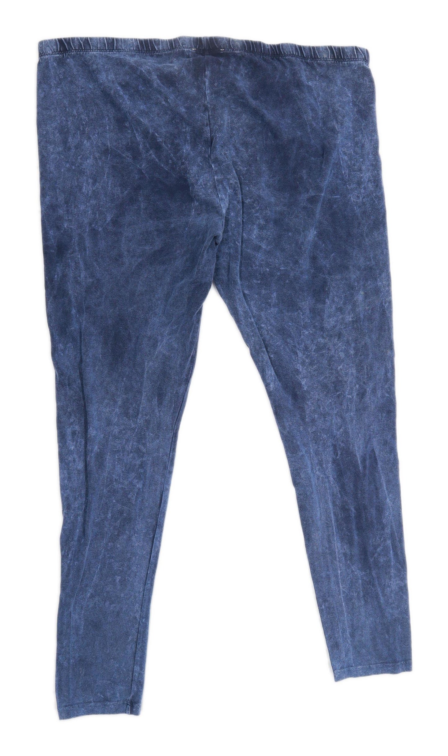 Womens Papaya Blue Cotton Blend Leggings Size 20/L28