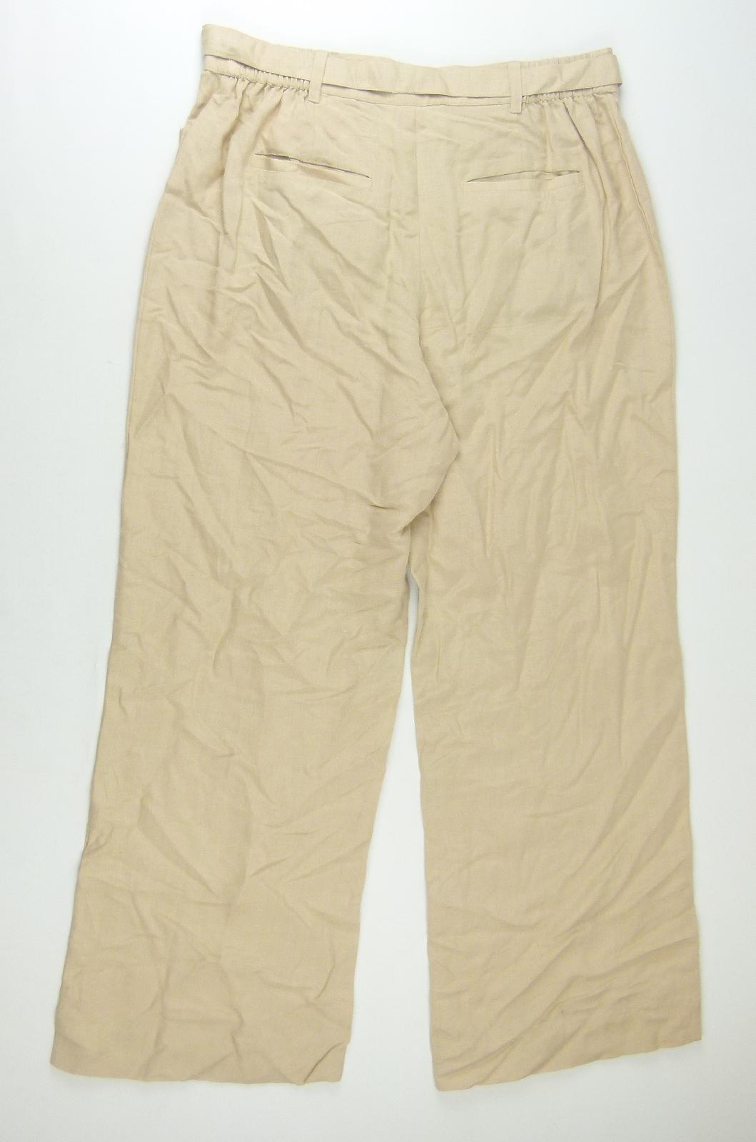 Womens Casual Comfort Beige Trousers Size 12/L28
