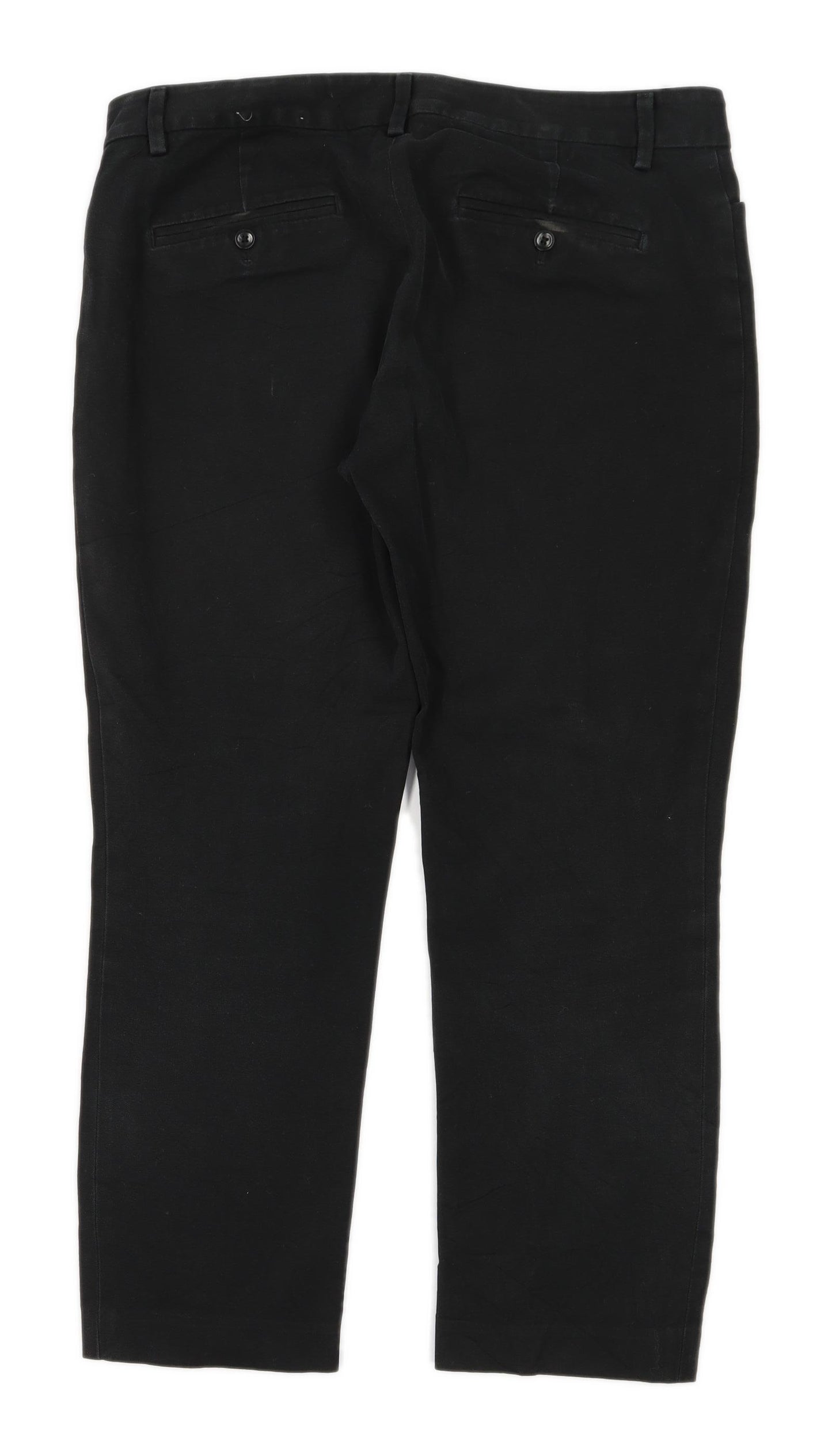 Womens Gap Black Cotton Trousers Size W31/L23