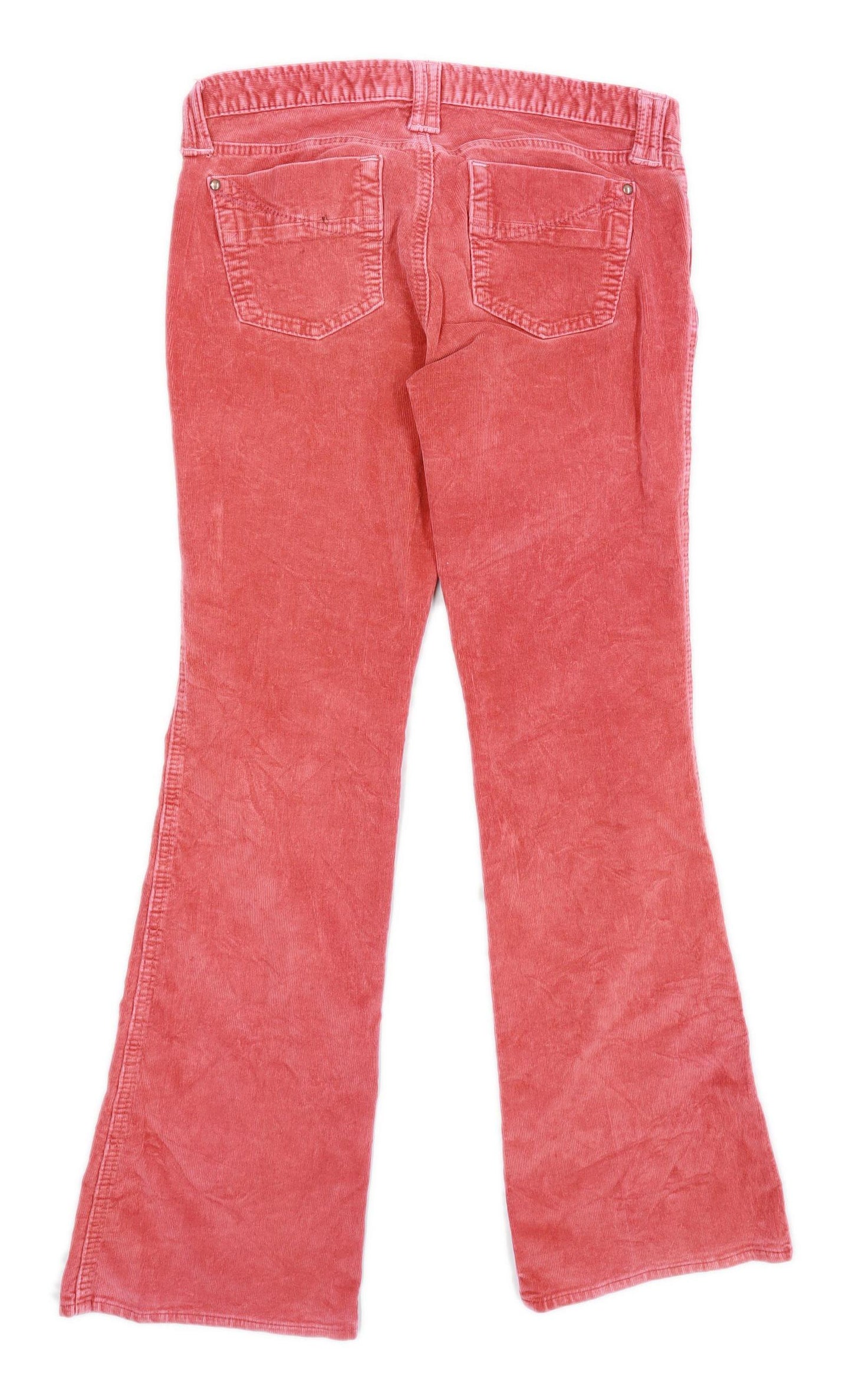 Womens Gap Pink Cotton Blend Trousers Size 12/L31