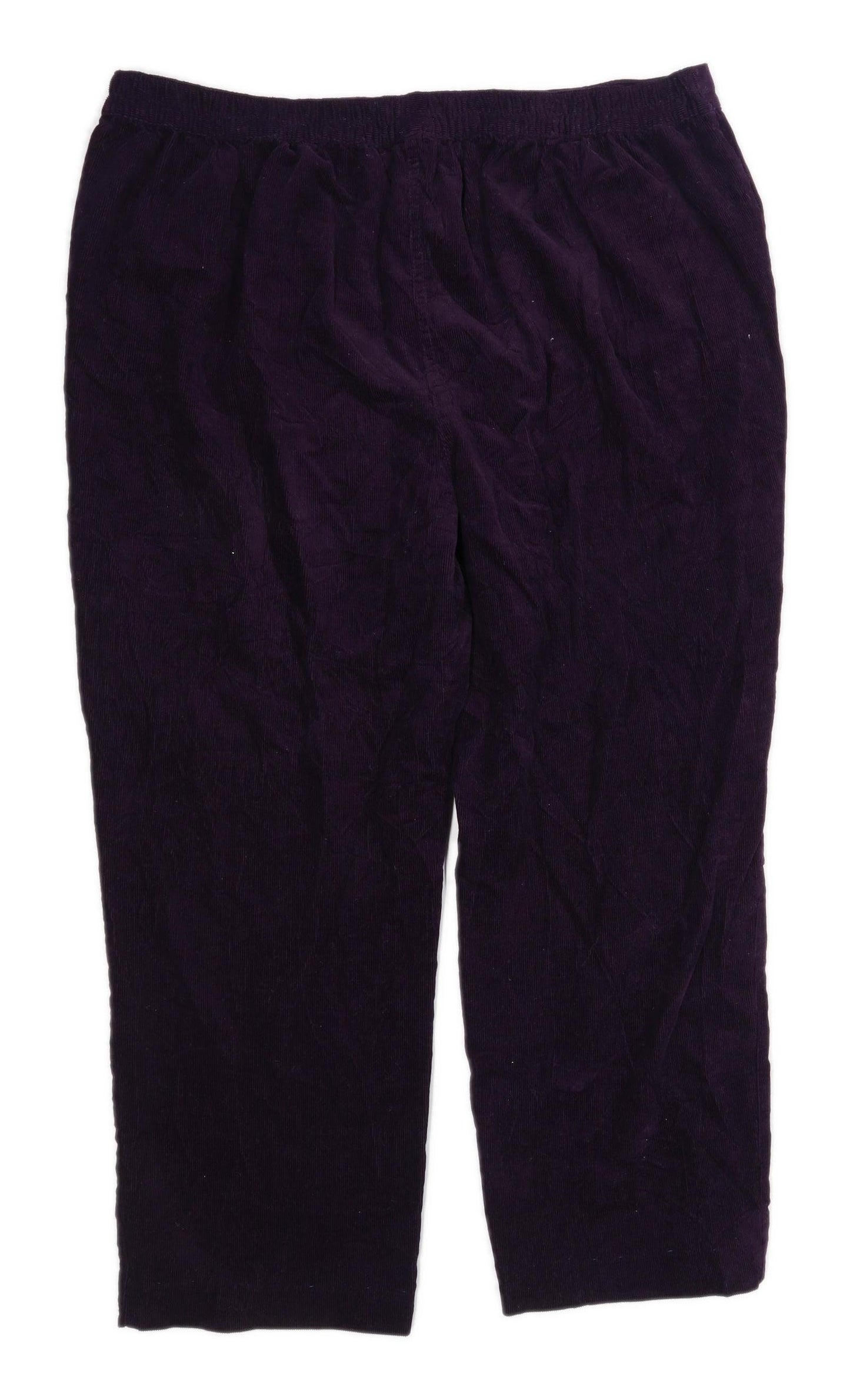 Womens Edinburgh Woollen Mill Purple Corduroy Trousers Size 20/L27