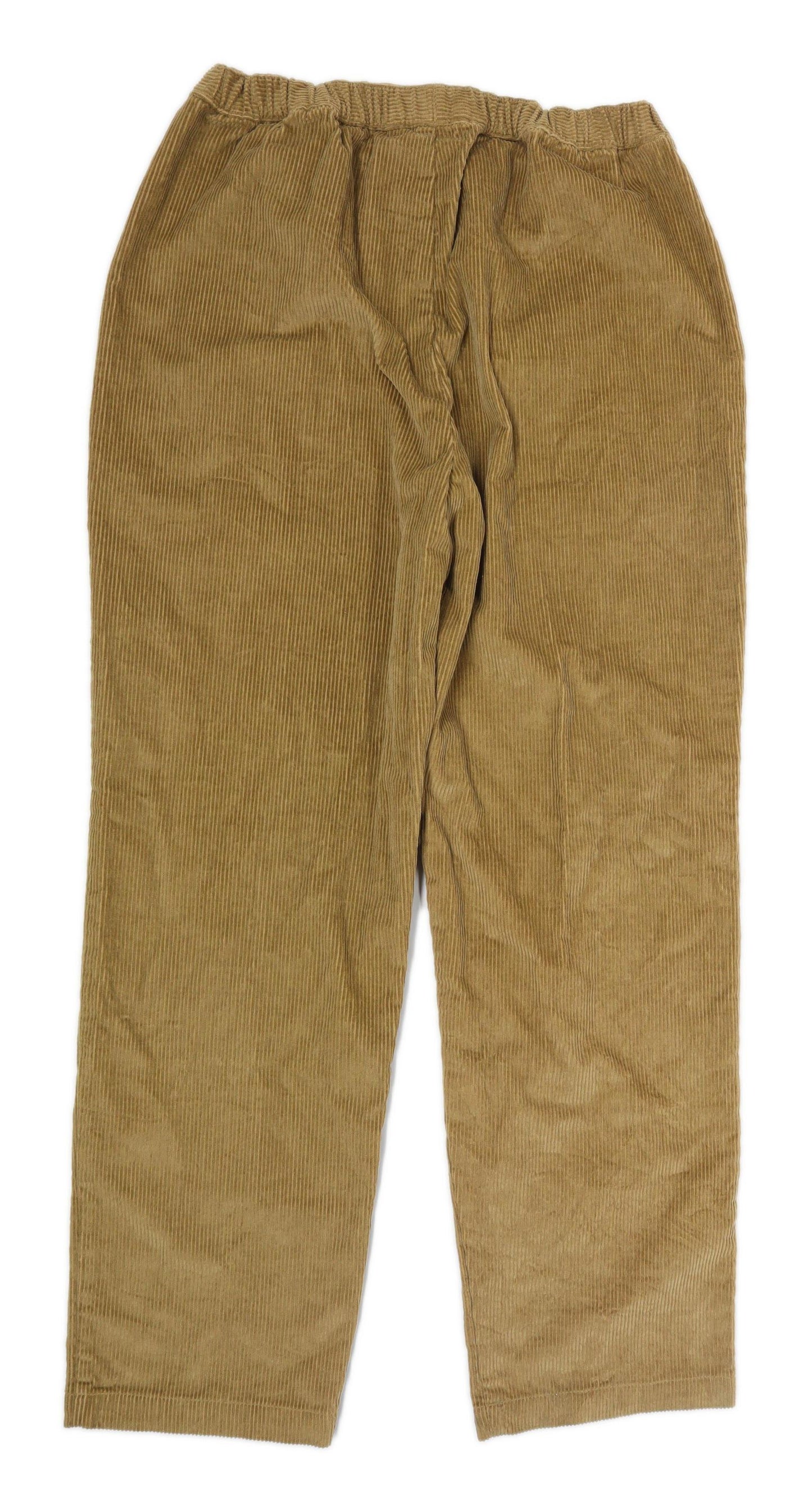 Womens Classics Beige Corduroy Blend Trousers Size 16/L27