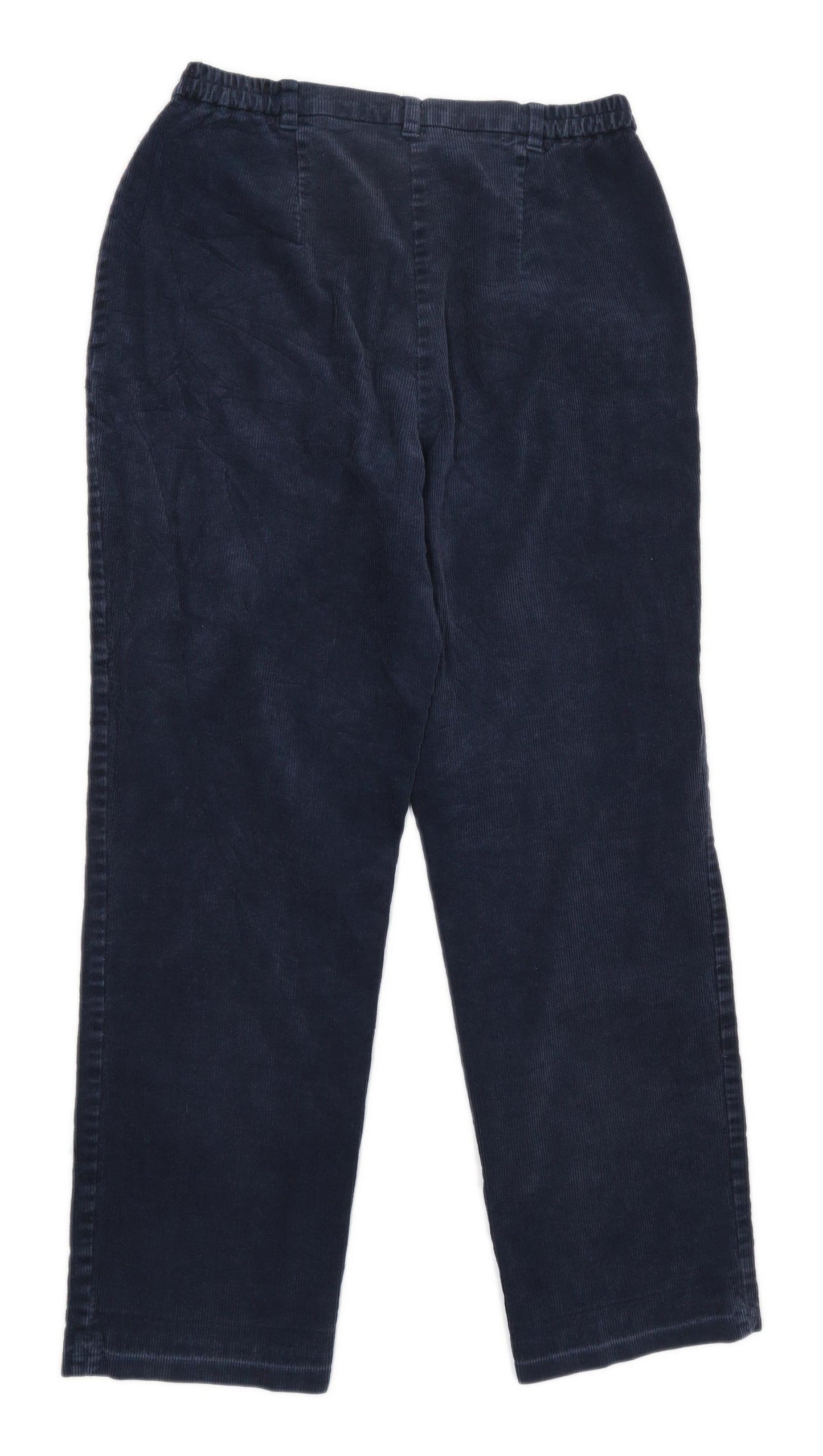 Womens Gardeur Blue Corduroy Trousers Size W30/L30