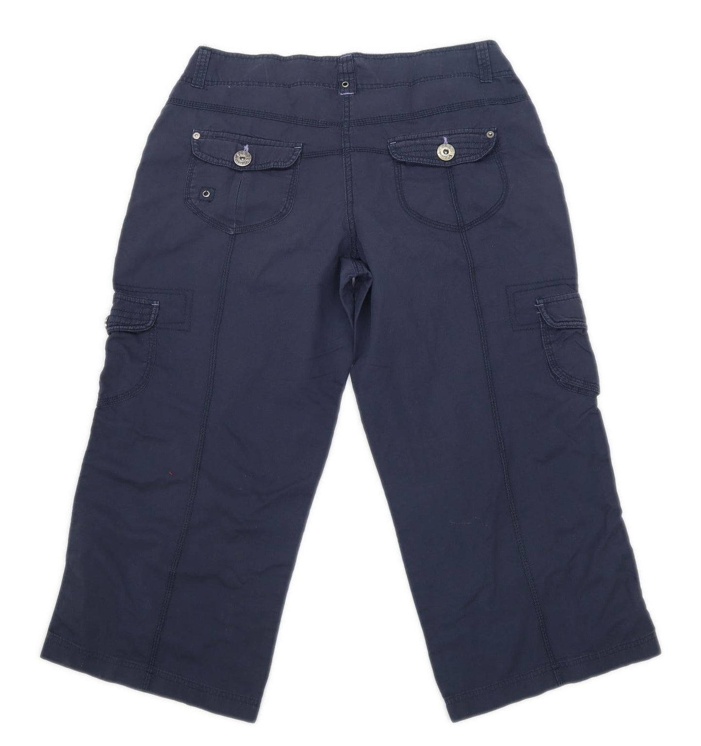 Womens Cherokee Blue Cotton Trousers Size 12/L21