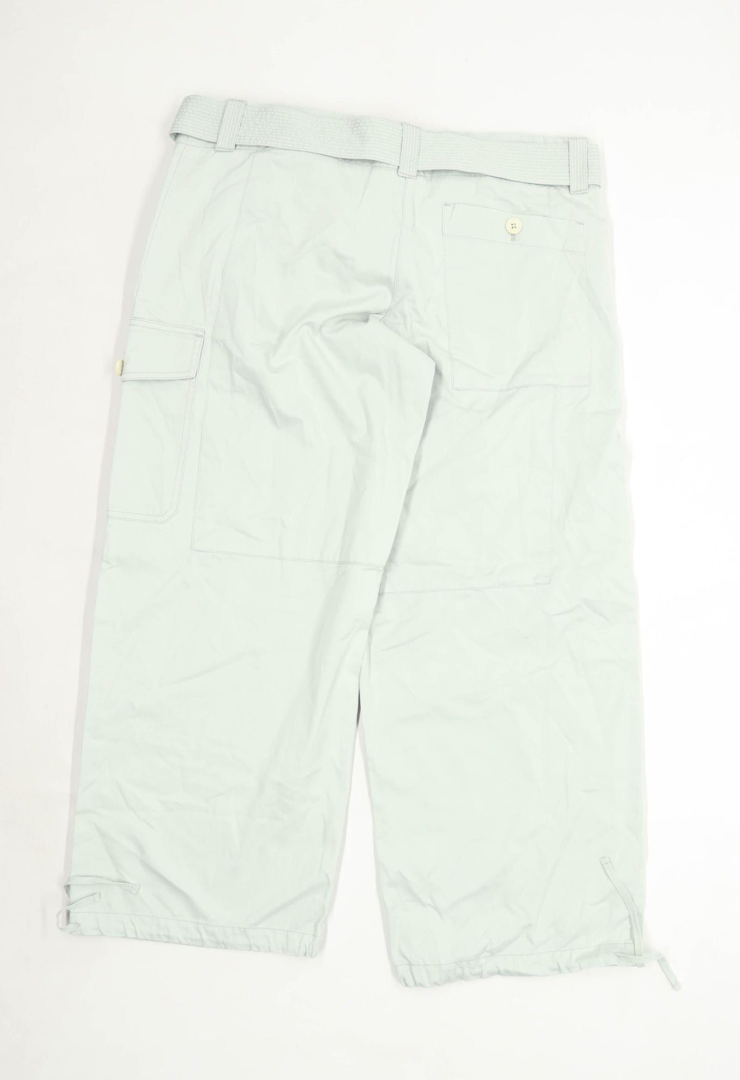 Womens Farhi Green Cotton Trousers Size 12/L28