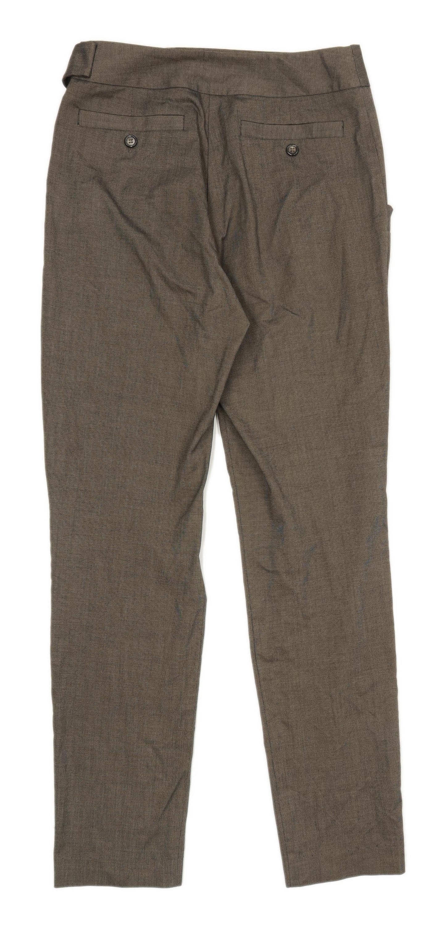 Womens Cue Brown Trousers Size 8/L30