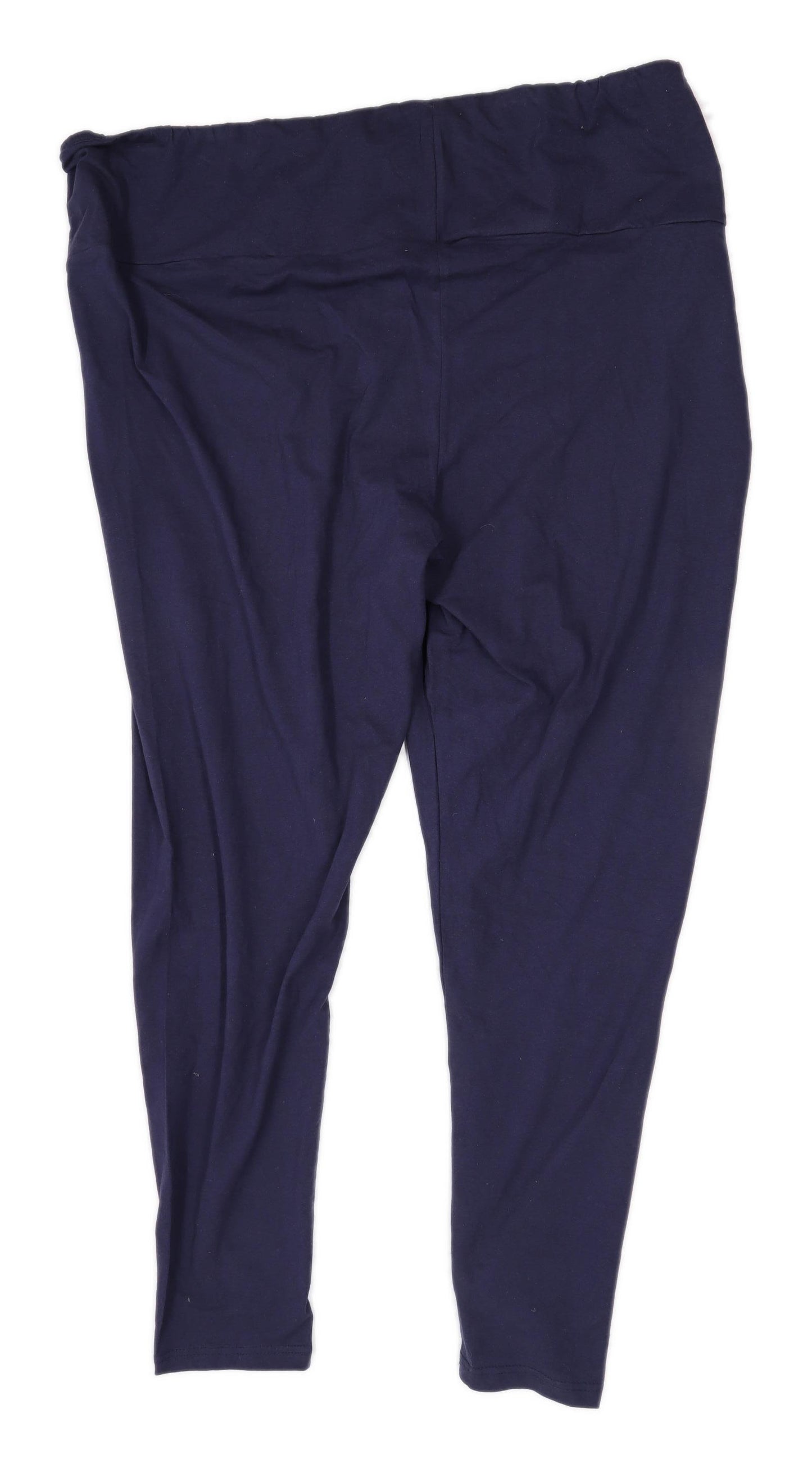 Womens Capsule Blue Cotton Blend Trousers Size 32/L30