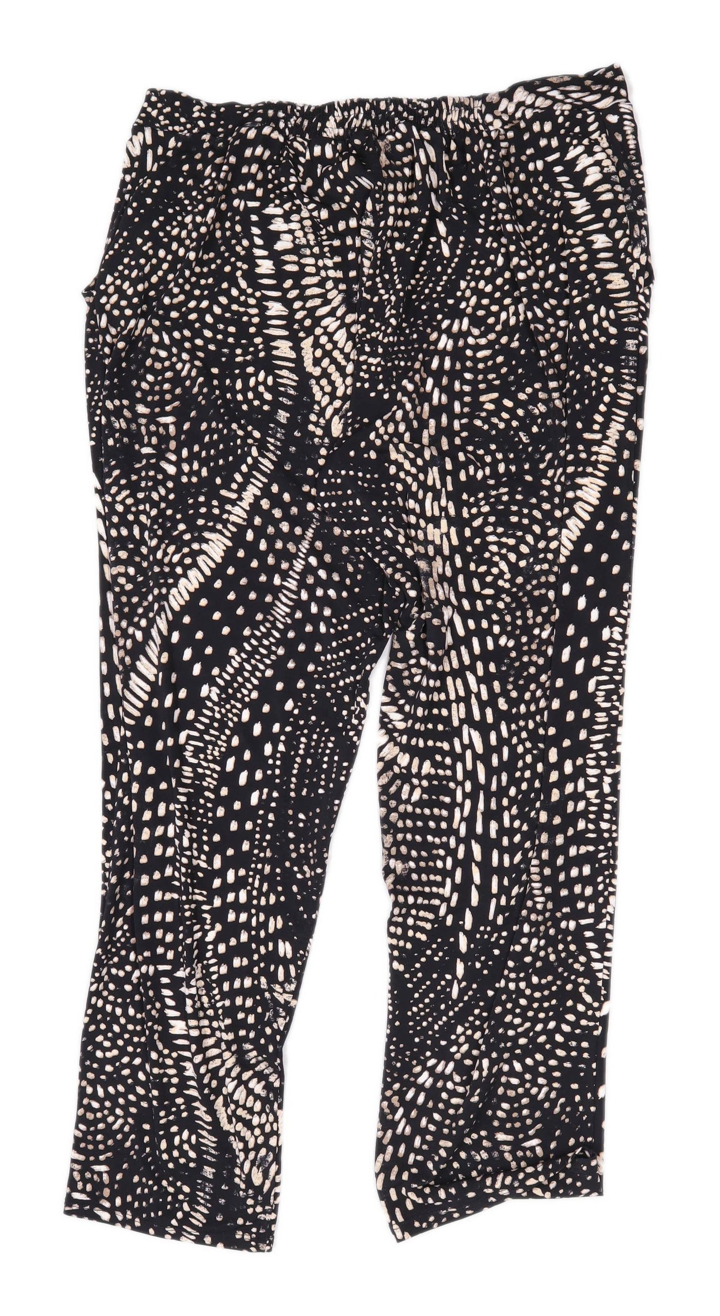 Womens Blue Chameleon Black Trousers Size 14/L27