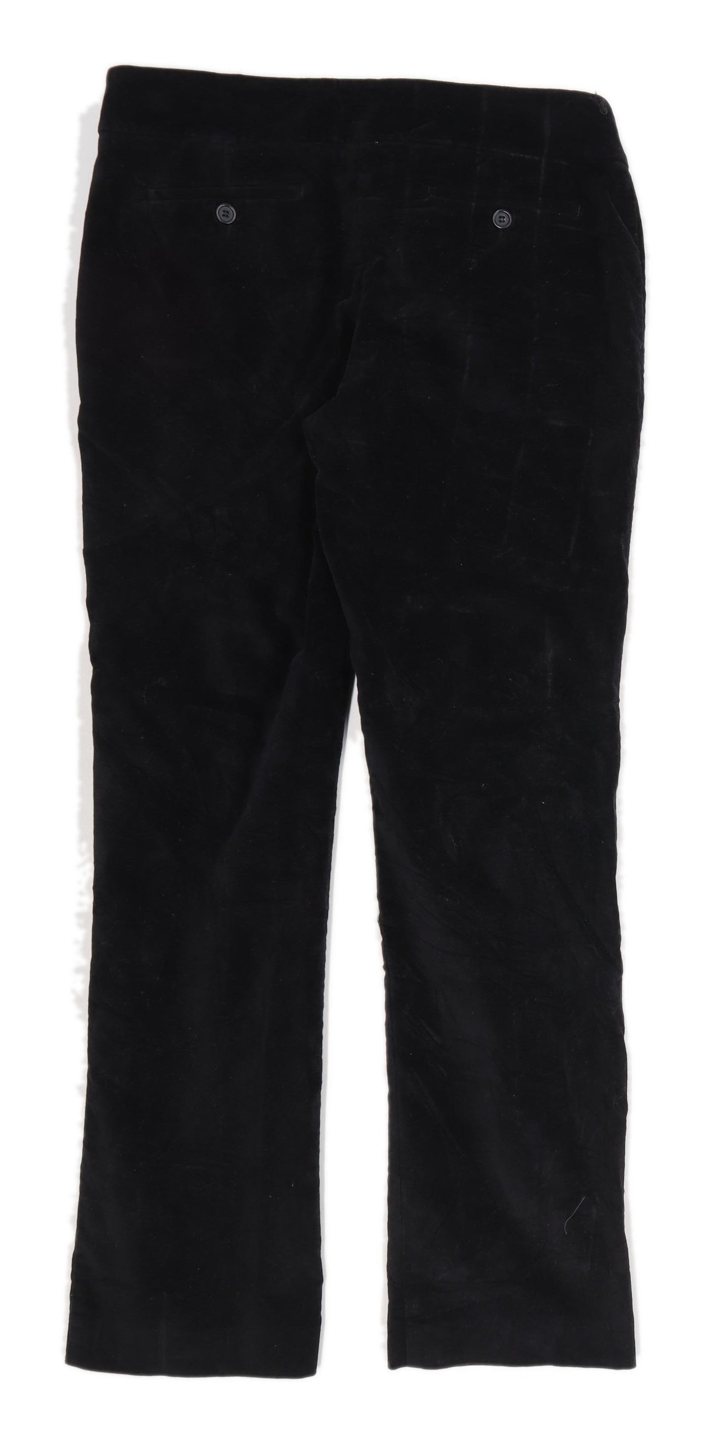 Womens George Black Corduroy Trousers Size 12/L31