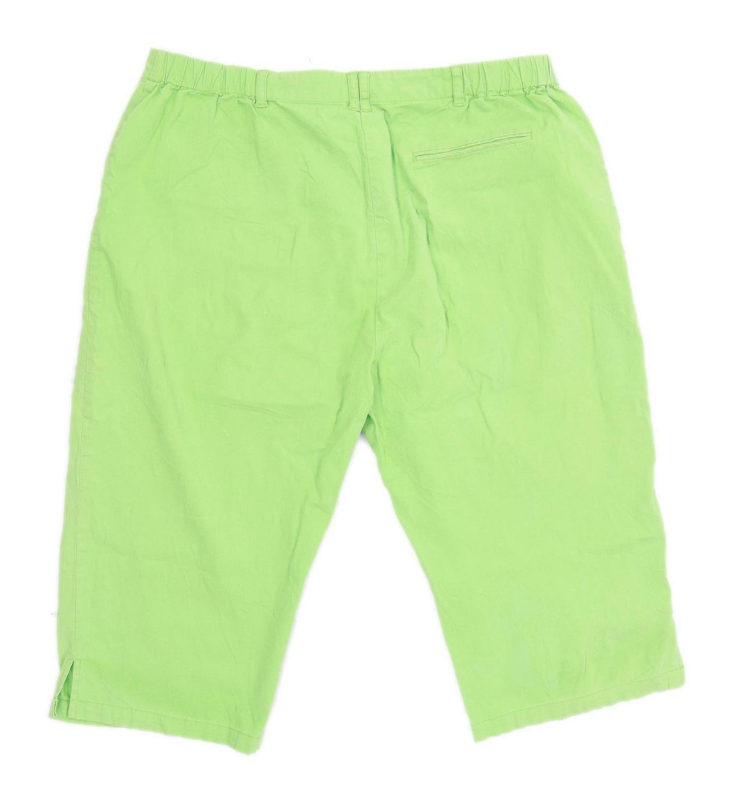 Womens Emreco Green Cotton Blend Trousers Size 18/L16