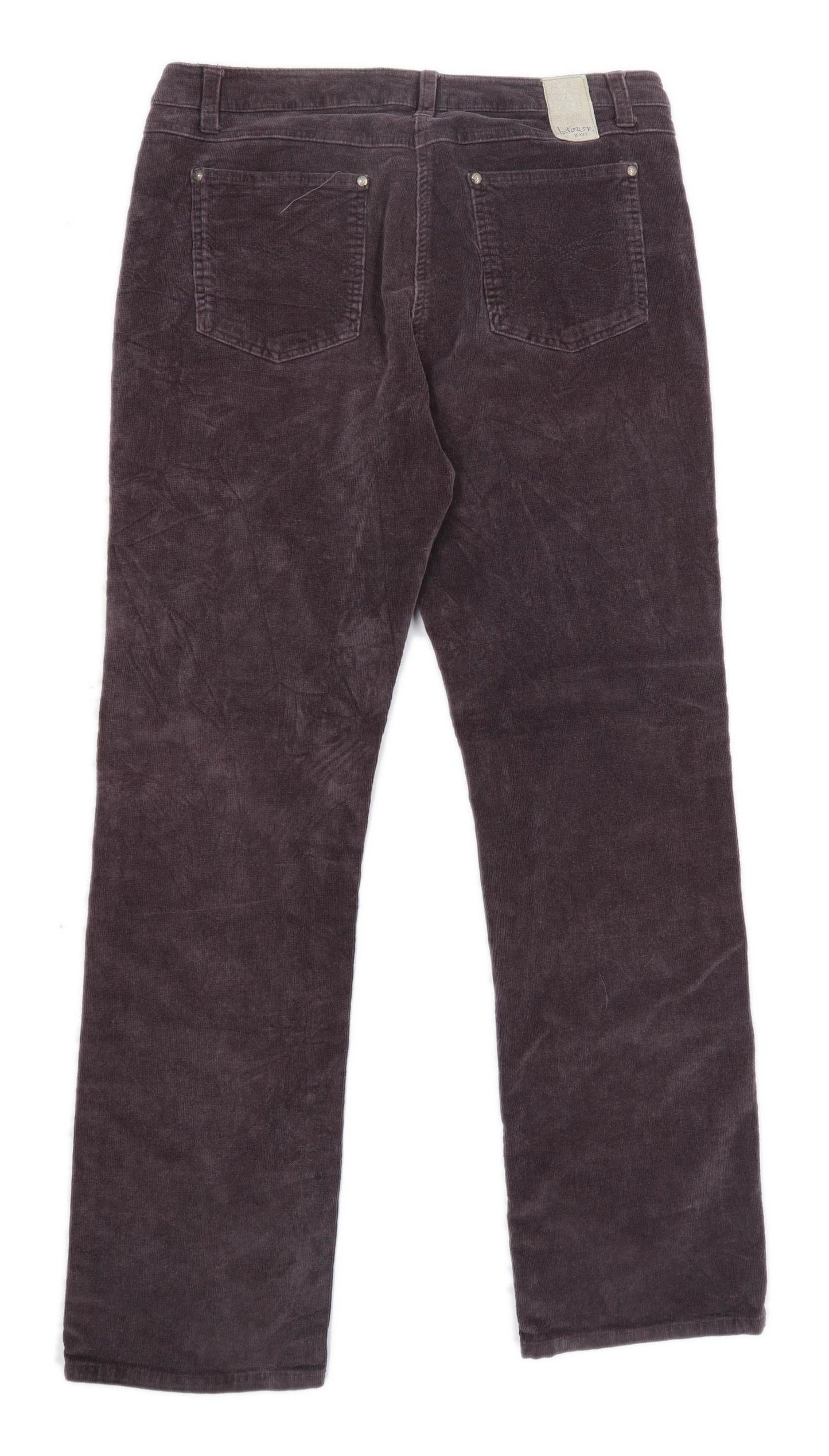 Womens InTown Brown Corduroy Trousers Size W34/L31