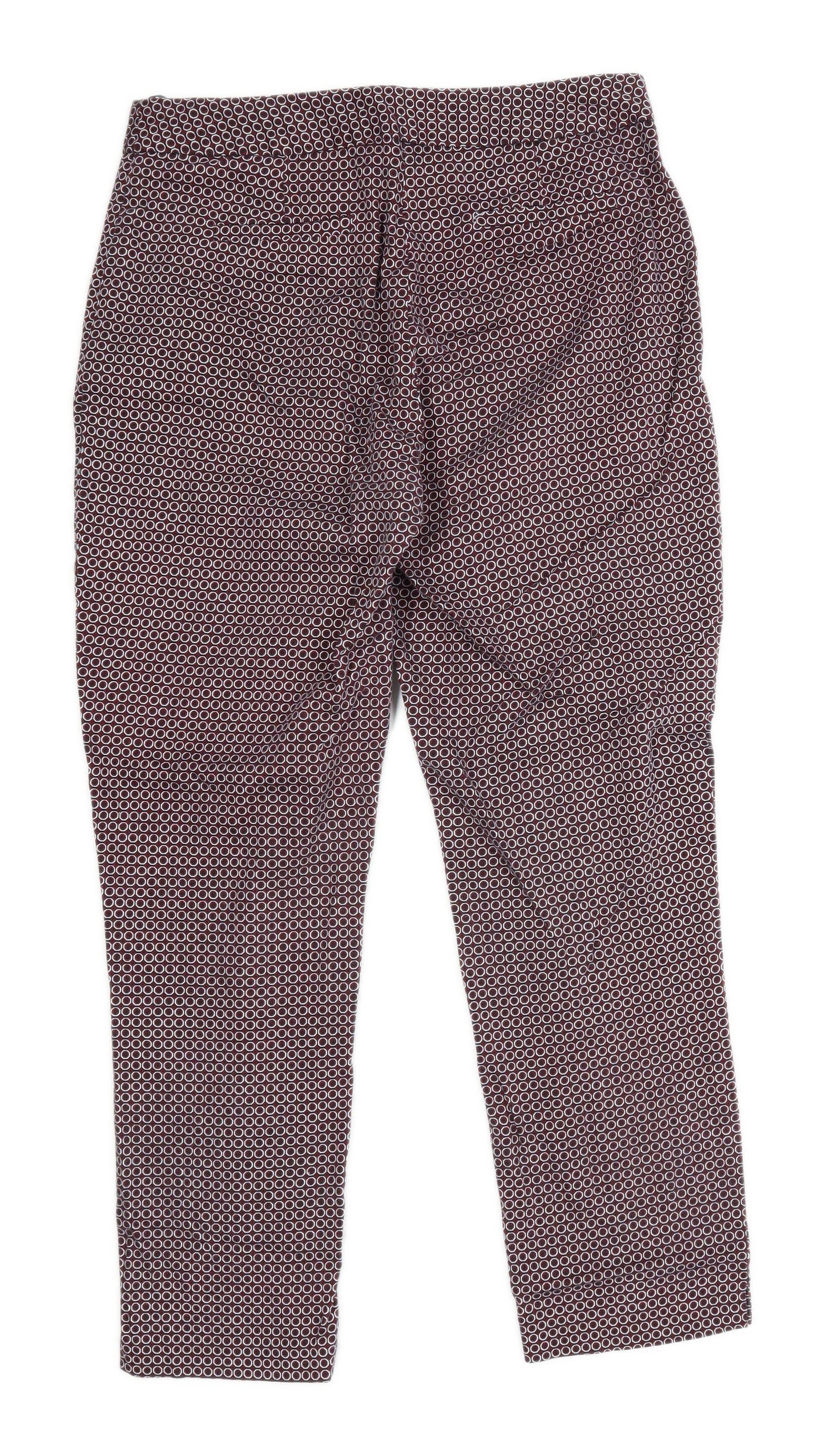 Womens Dorothy Perkins Black Cotton Blend Trousers Size 8/L23