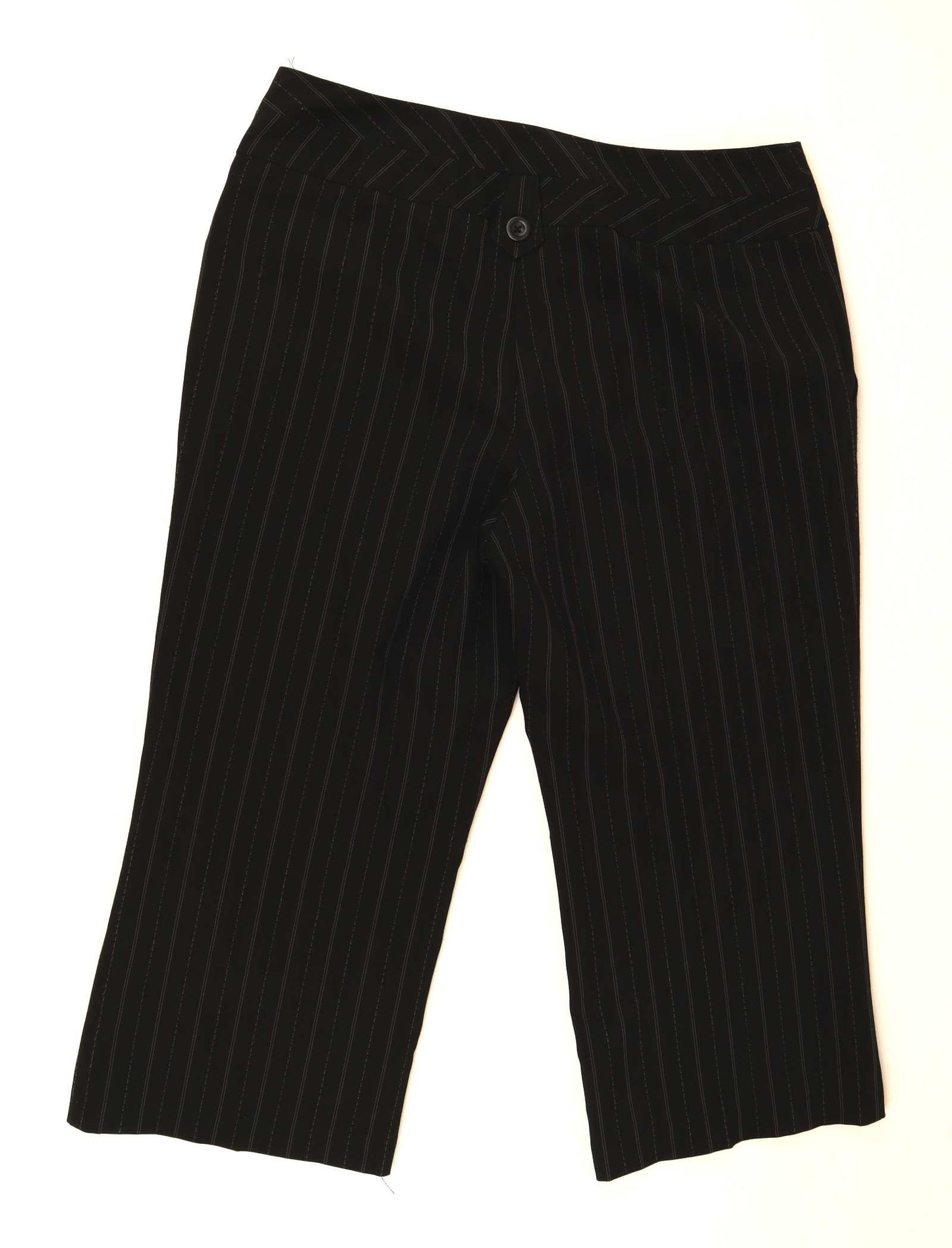 Womens George Black Cropped Trousers Size 12/L20