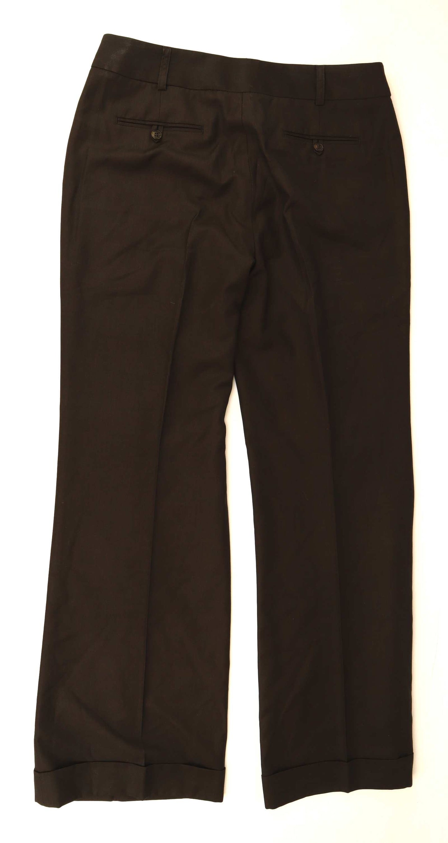 Womens French Eye Brown Trousers Size 14/L32
