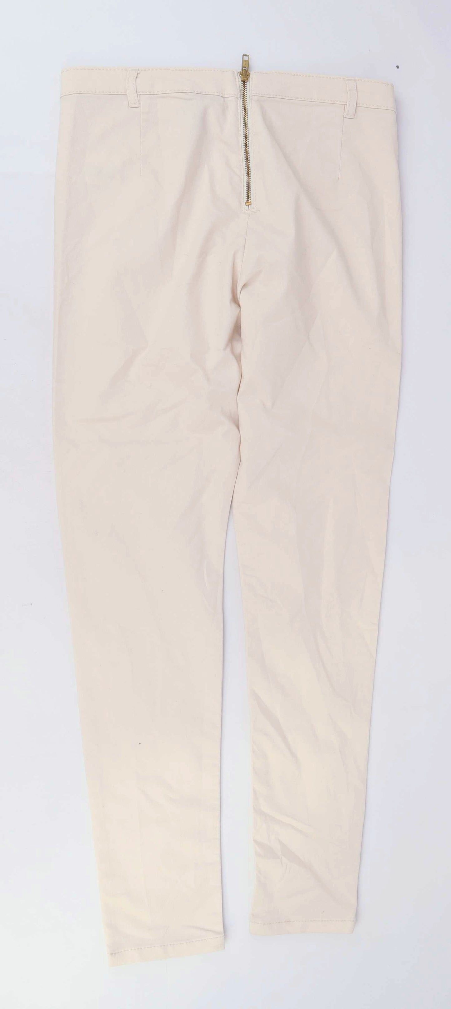 Womens Divided Cream Trousers Size 12/L27