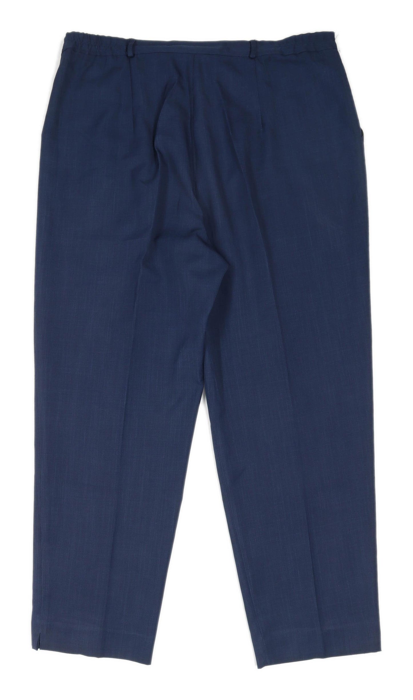 Womens Bonmarche Blue Elasticated Trousers Size 18/L28