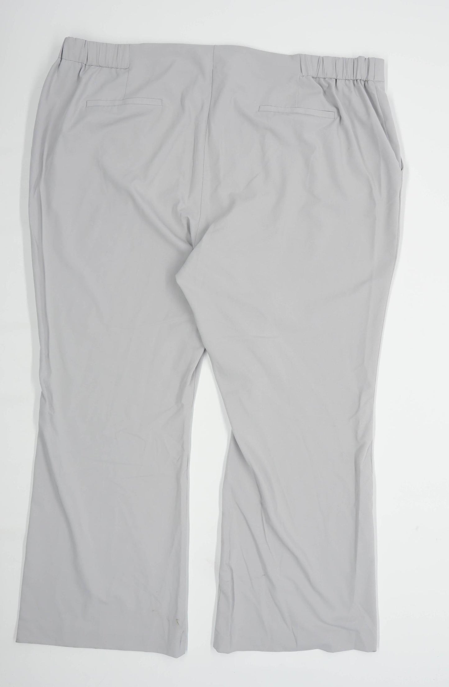 Womens Capsule Grey Cotton Blend Trousers Size 28/L29