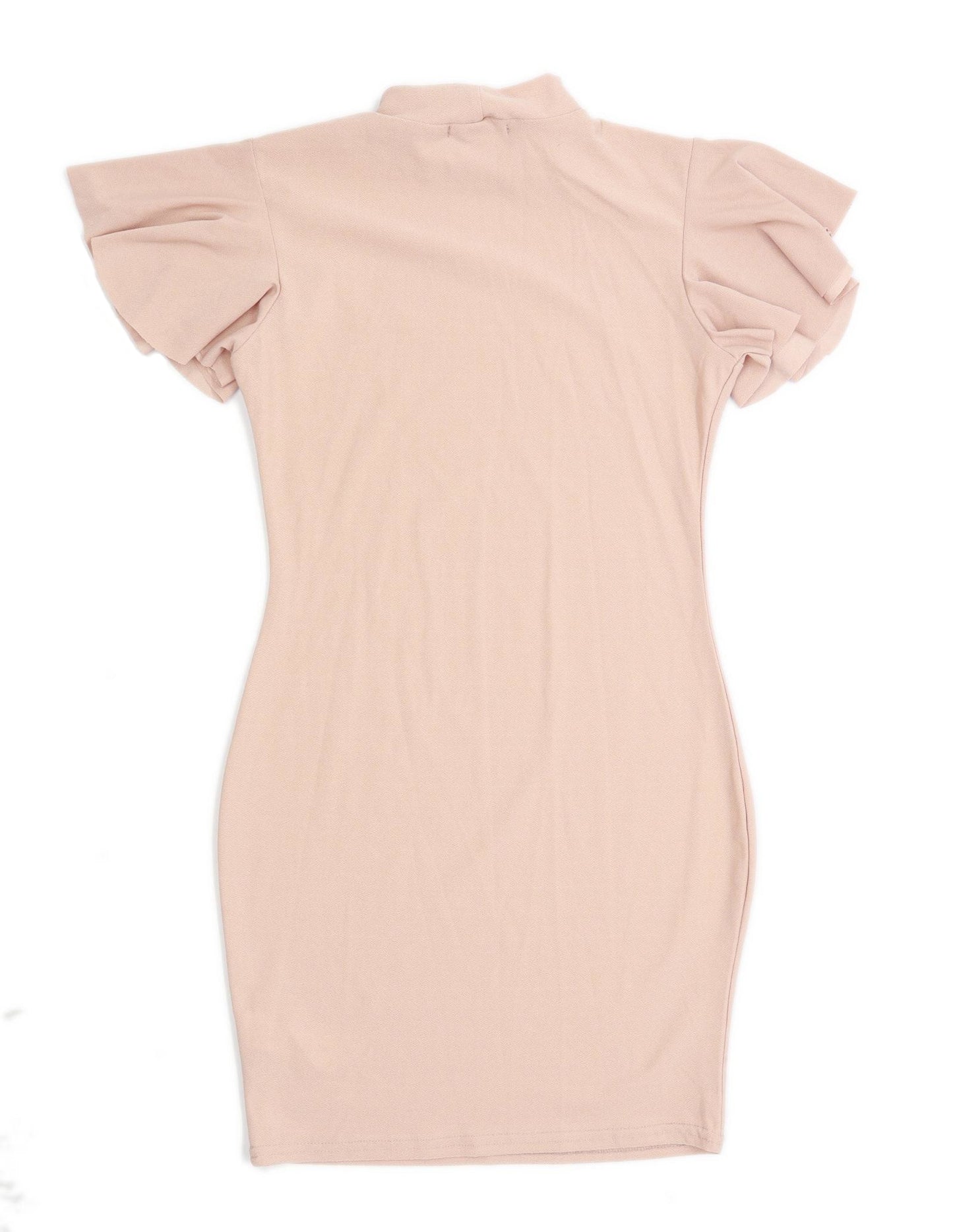 Boohoo Womens Size 8 Brown Bodycon Dress (Regular)