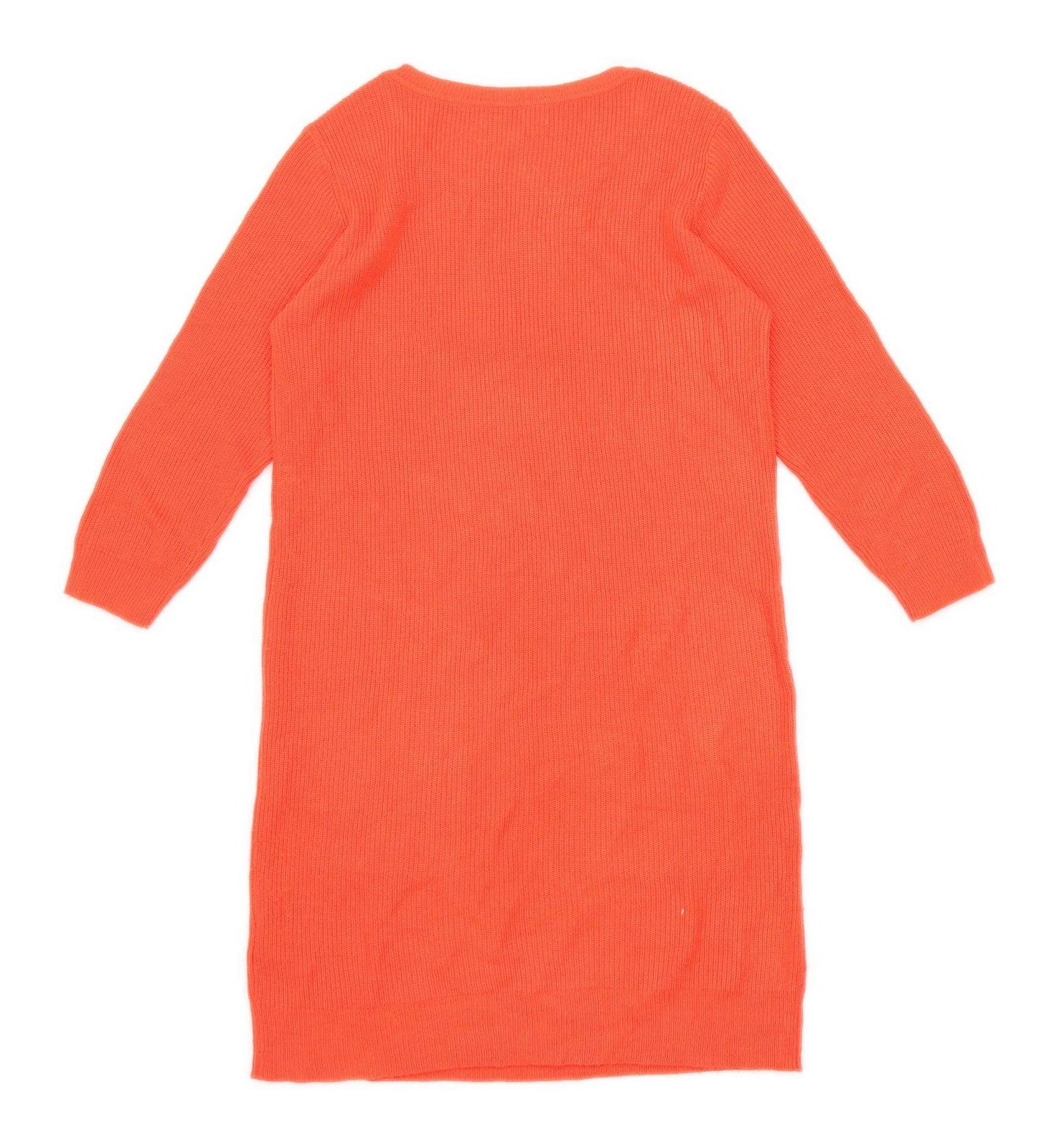 Debenhams Womens Size 8 Orange Pockets Jumper Dress (Petite)