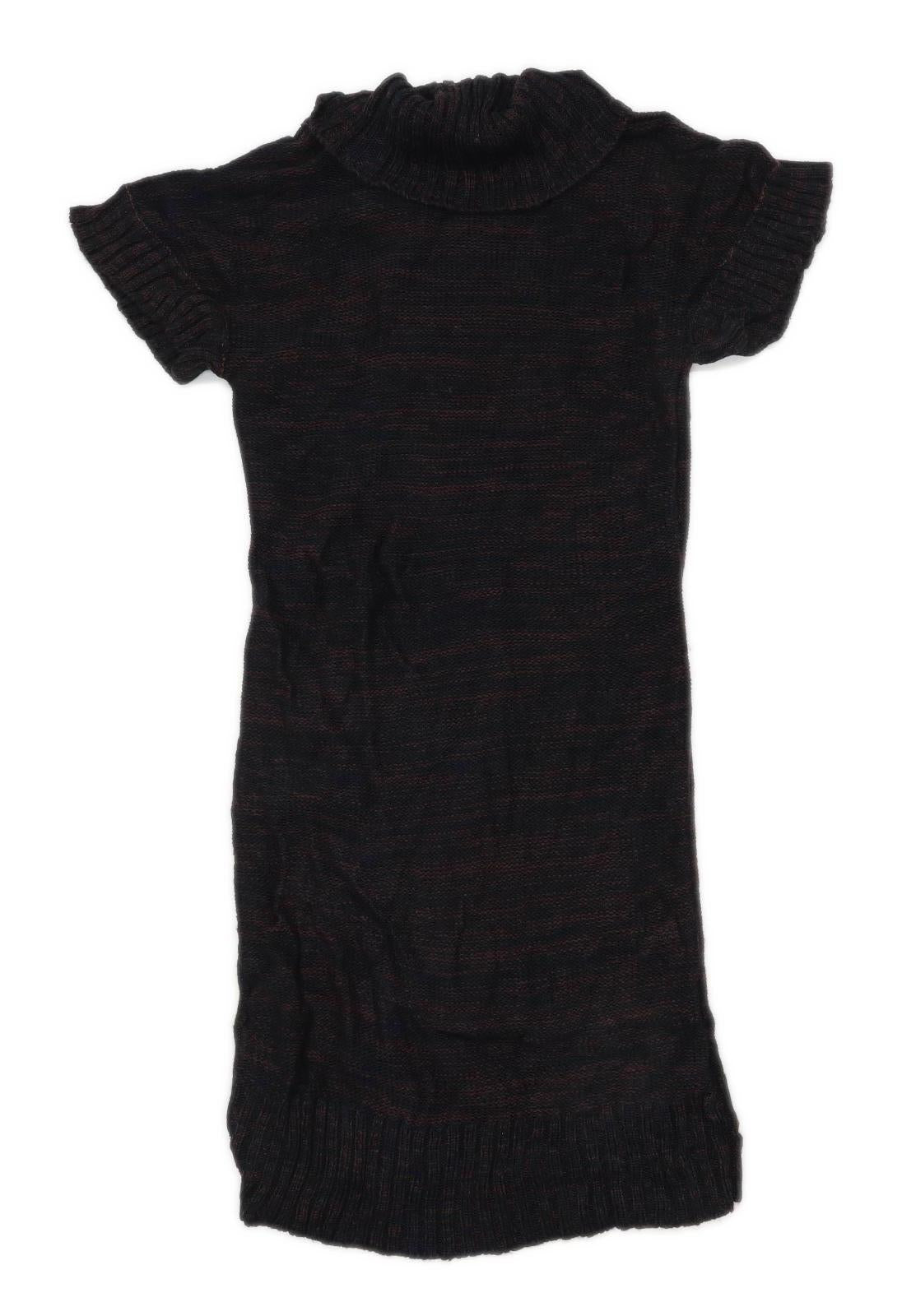 Deane White Womens Size M Brown Jumper Dress (Regular)