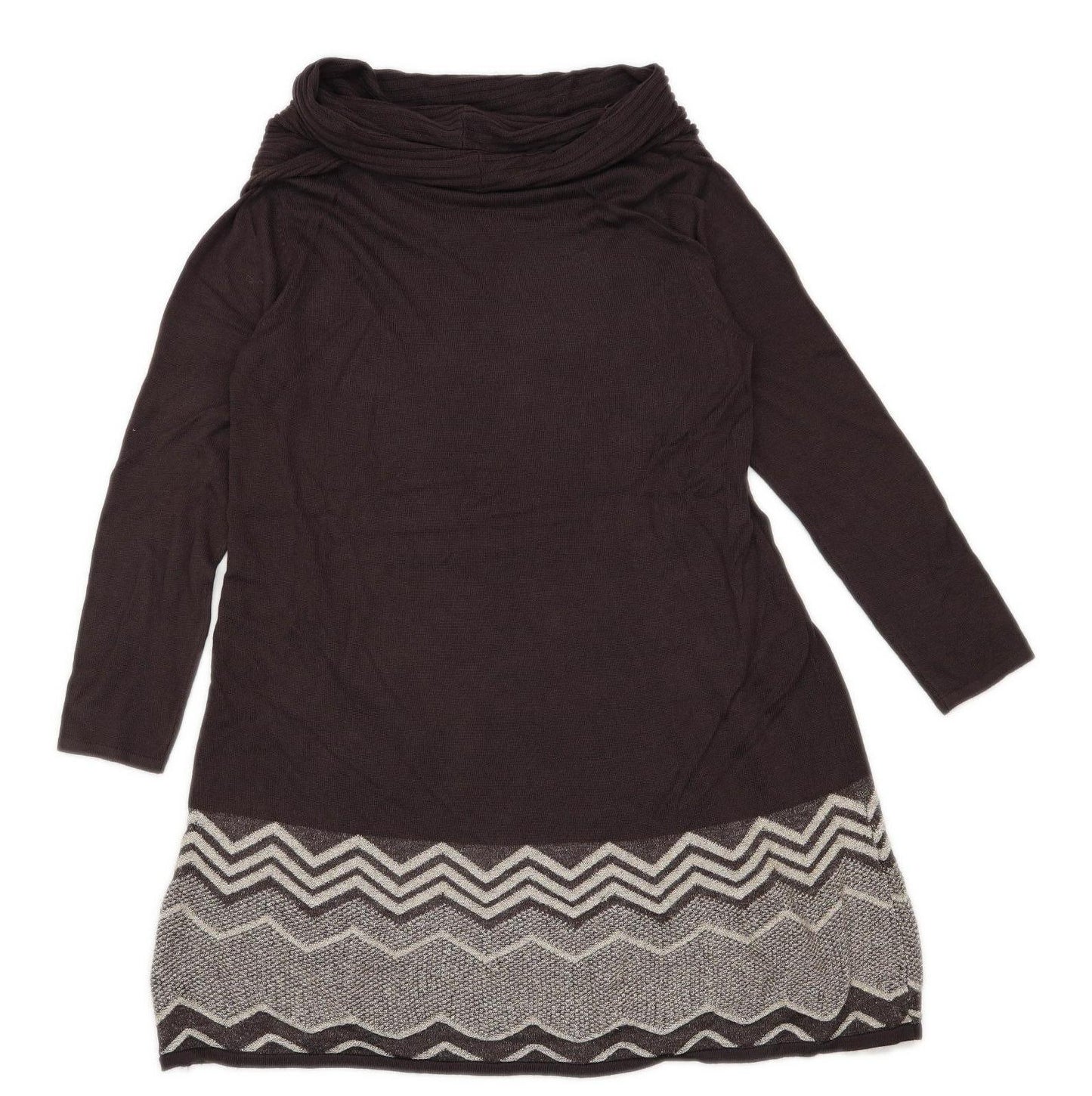 Casamia Womens Size L Brown Dress (Regular)