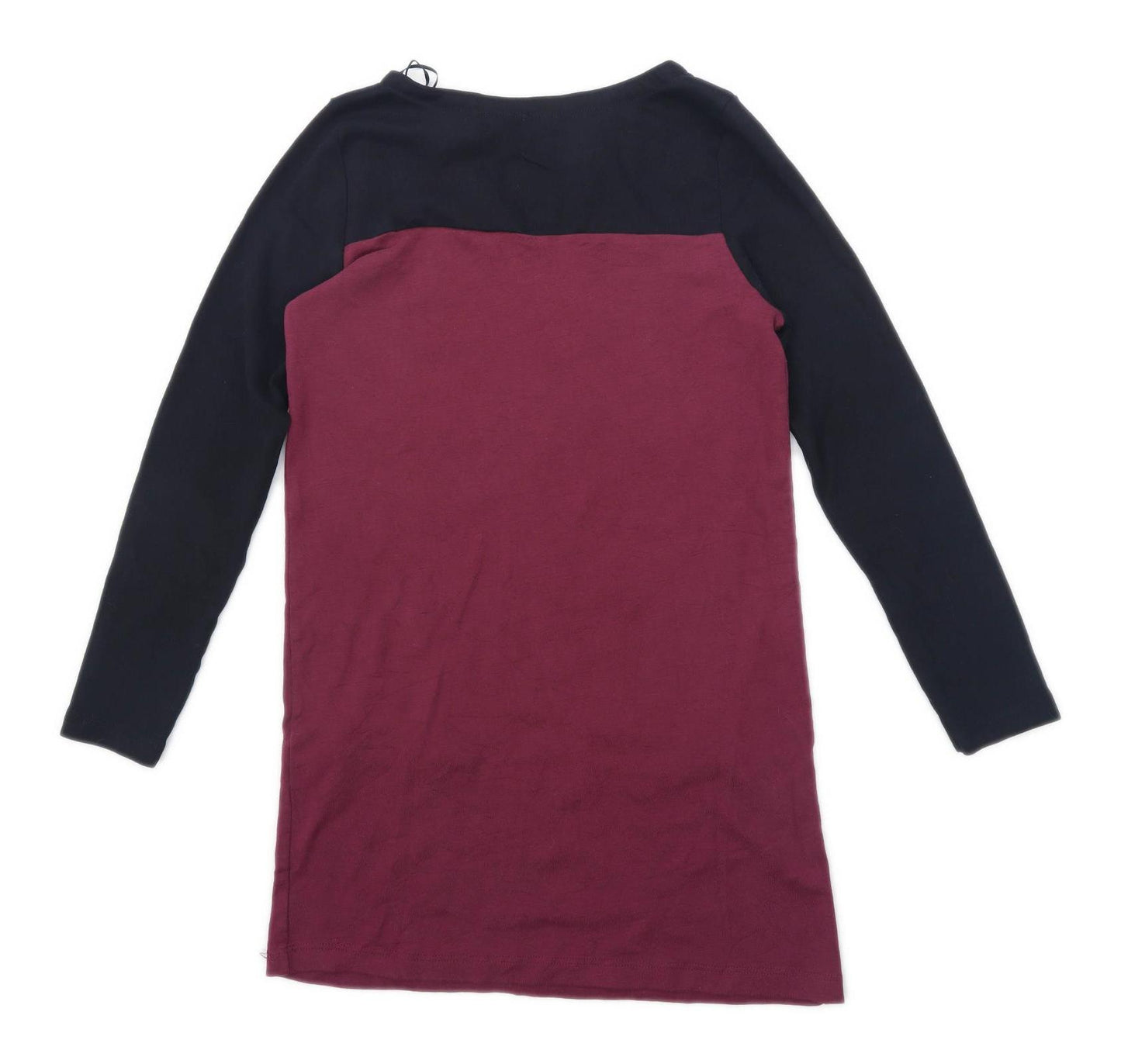 BHS Womens Size 10 Cotton Purple Dress (Regular)