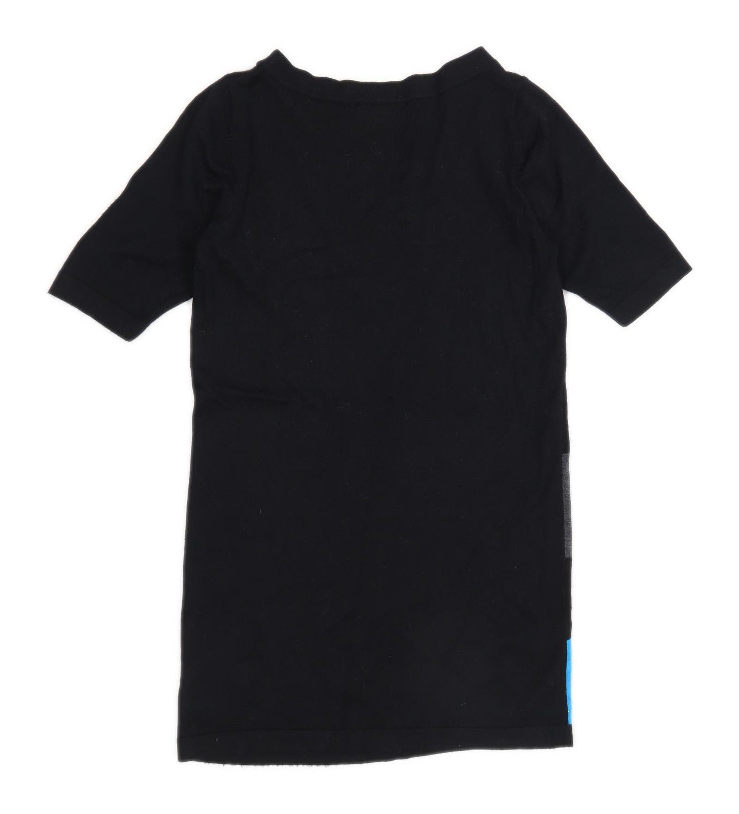 BHS Womens Size 10 Geometric Black Jumper Dress (Regular)