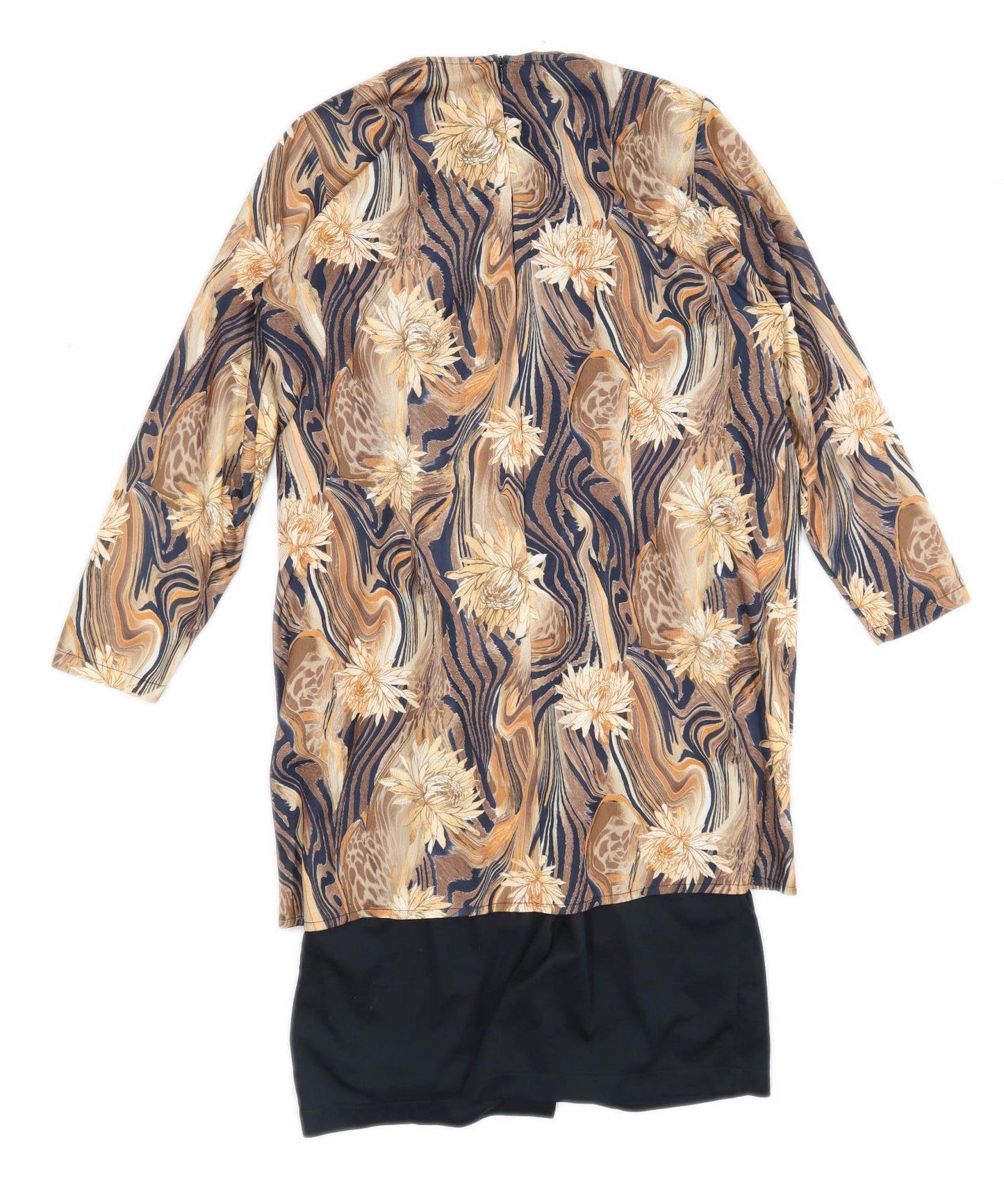 Daxon Womens Size 20 Floral Brown Dress (Regular)