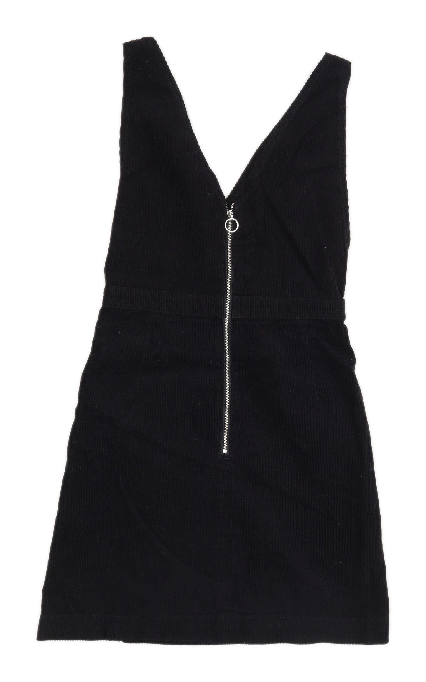 Denim Co Womens Size 4 Textured Corduroy Black Dress (Regular)