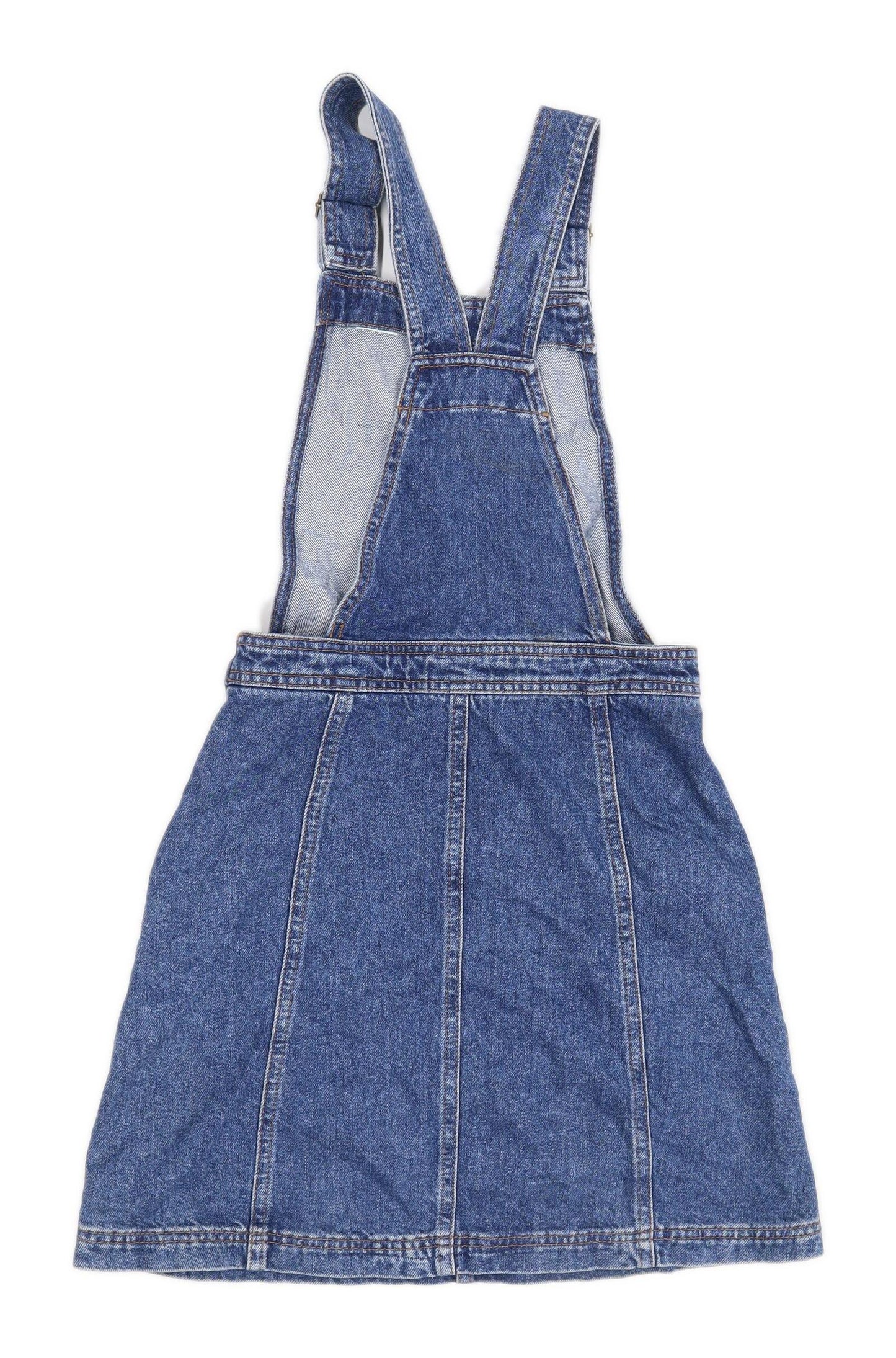 Cooperative Womens Size XS Denim Strappy Blue Dungaree Dress (Regular)