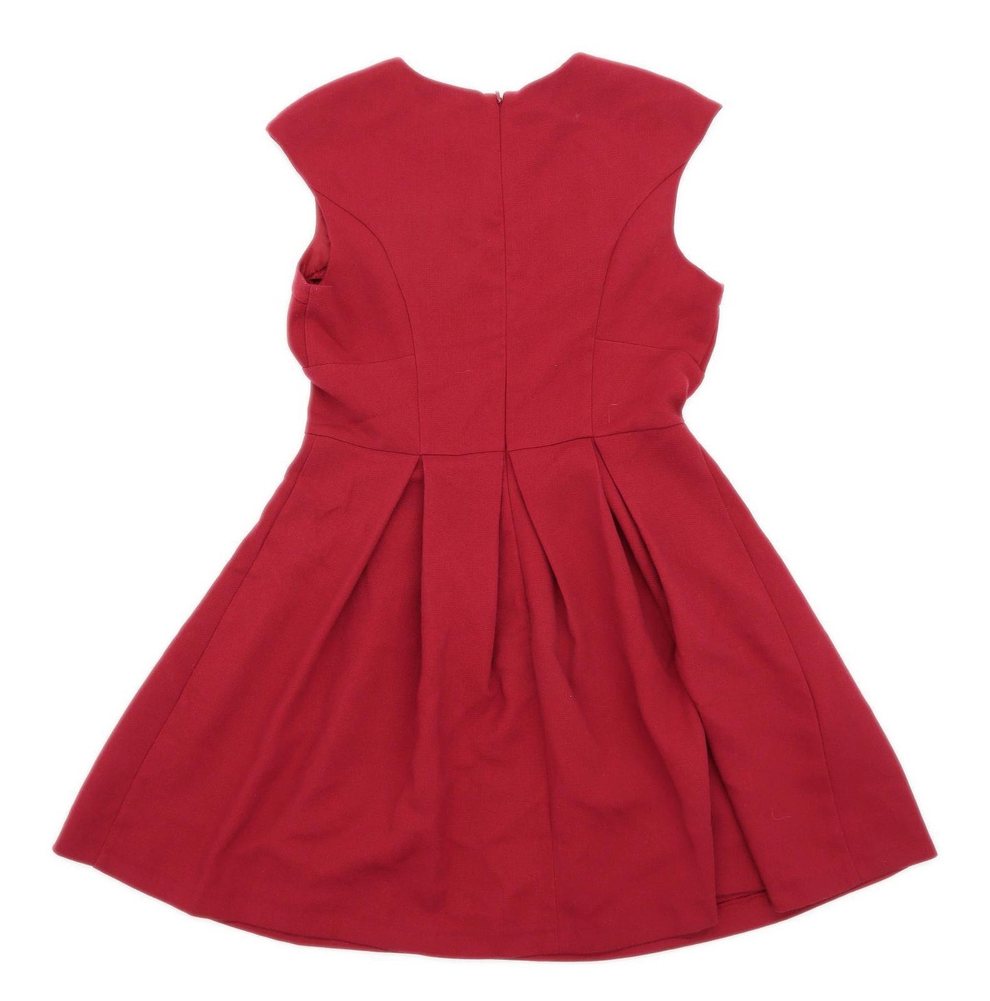 Dorothy Perkins Womens Size 12 Burgundy Dress (Regular)