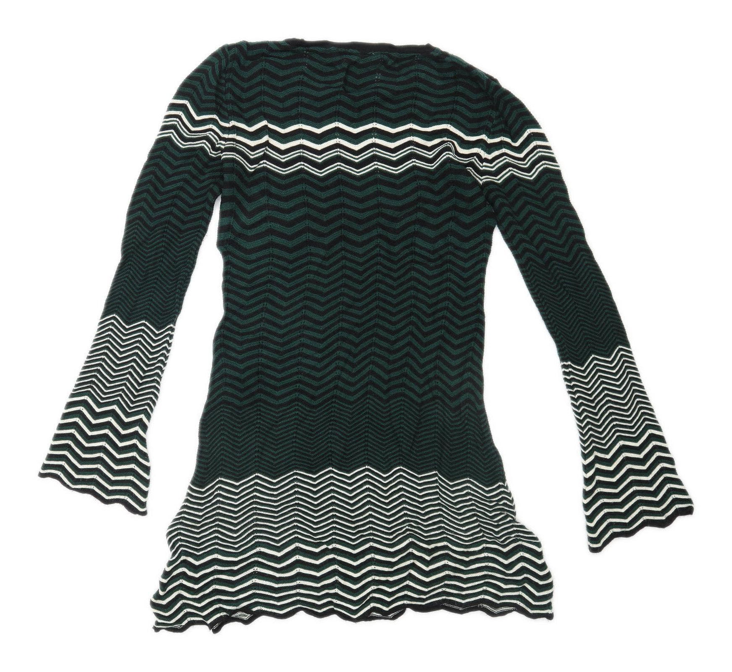 Cooperative Womens Size S Striped Green Dress (Regular)