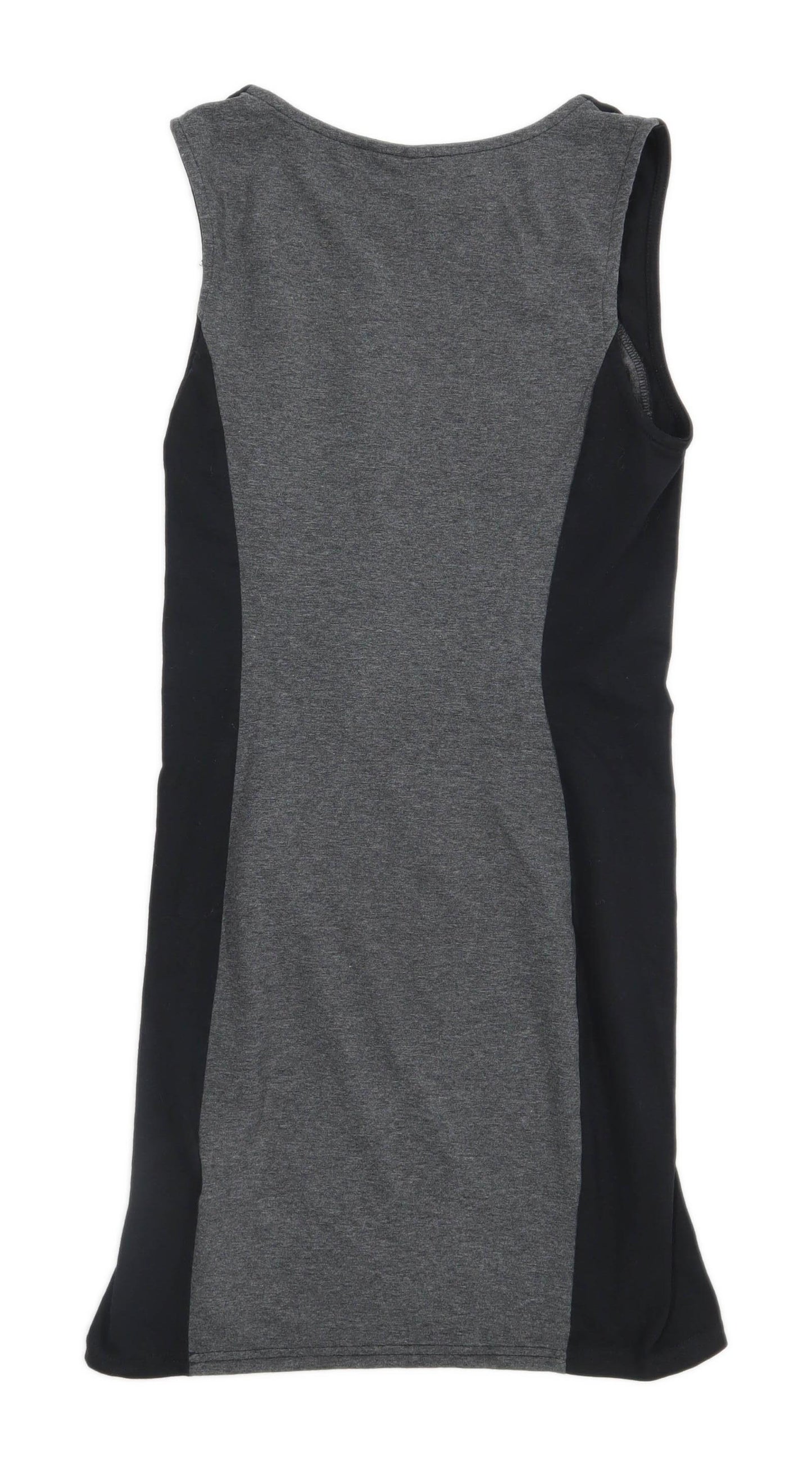 Divided Womens Size 10 Cotton Blend Grey Dress (Regular)