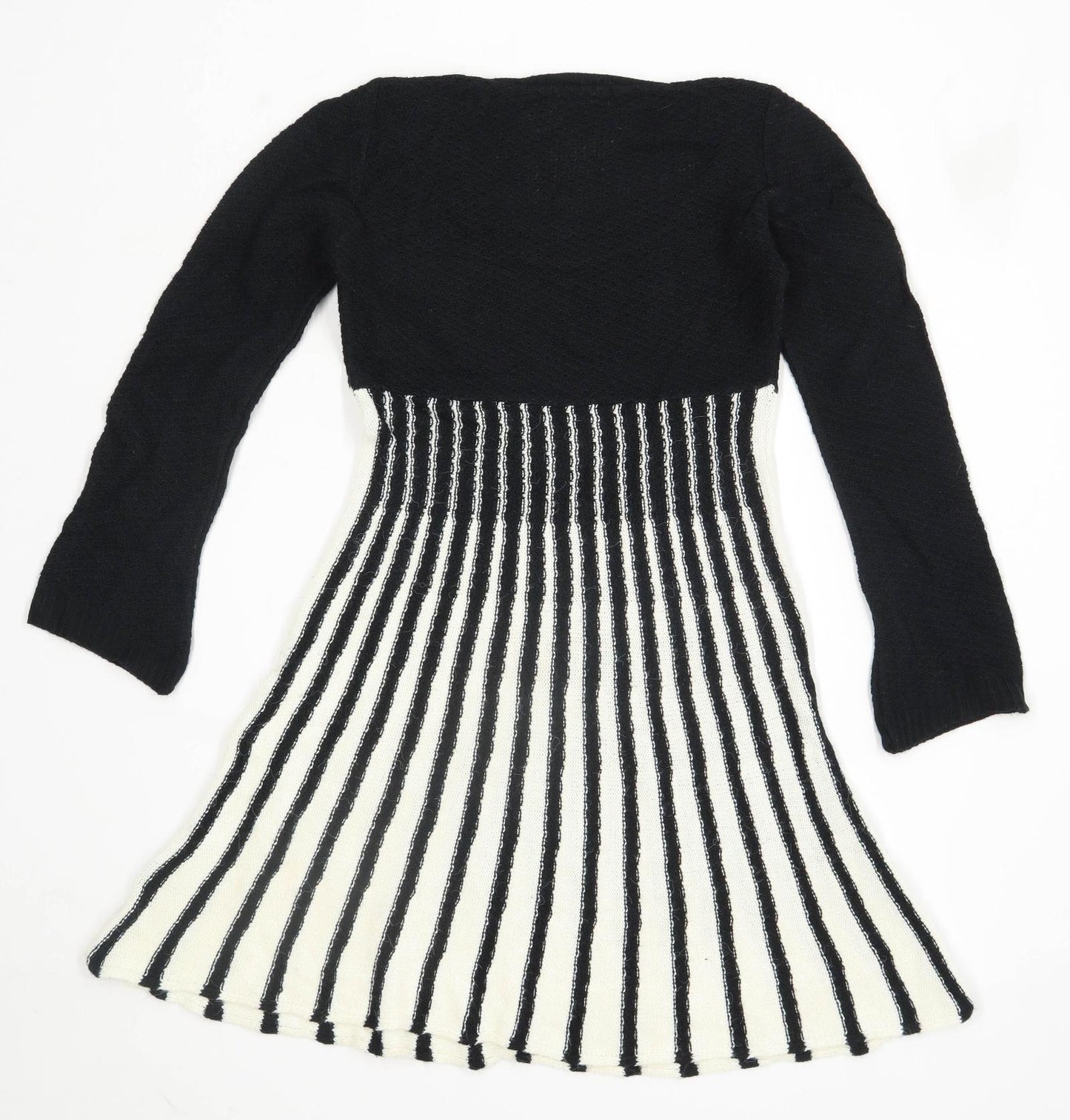 Whisper Womens Size 4 Striped Multi-Coloured Jumper Dress (Regular)