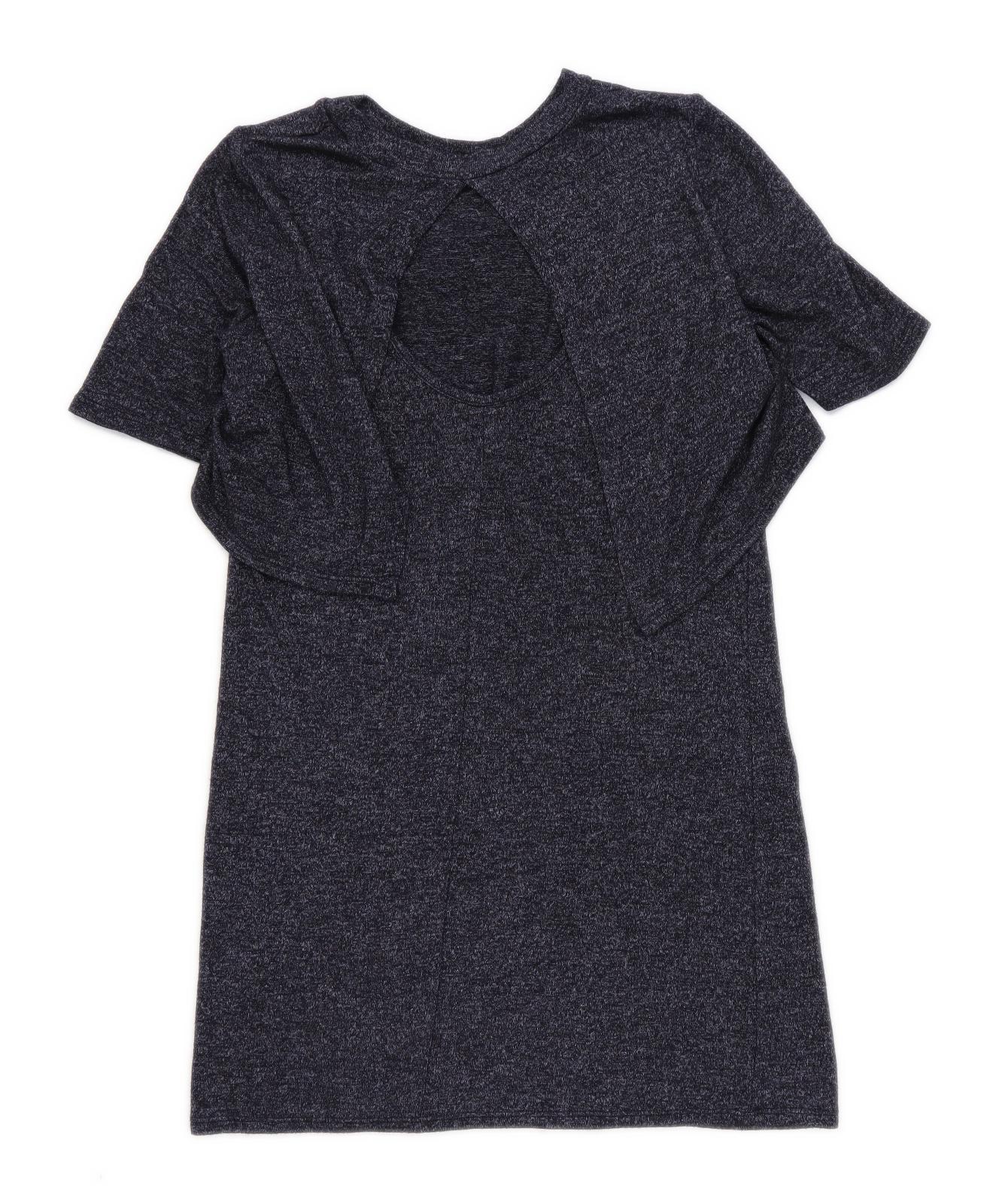 Forever 21 Womens Size M Cotton Blend Grey Open Back Dress (Regular)