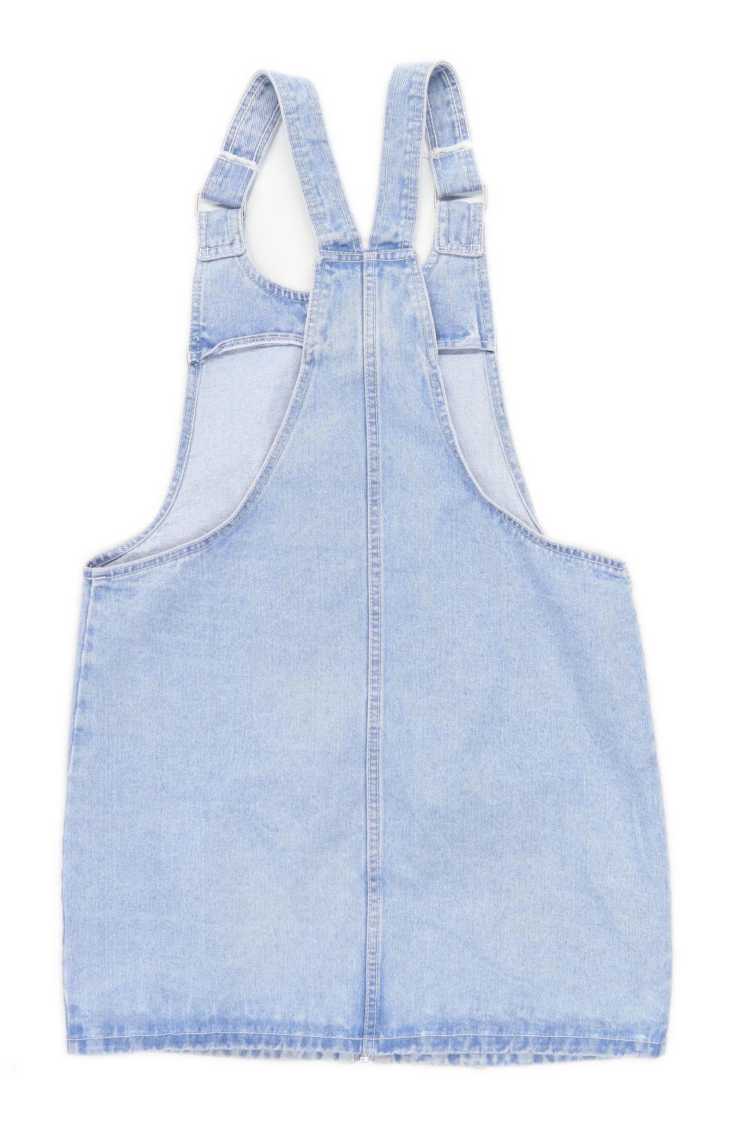 Denim Co Womens Size 12 Cotton Blend Blue Dress (Regular)