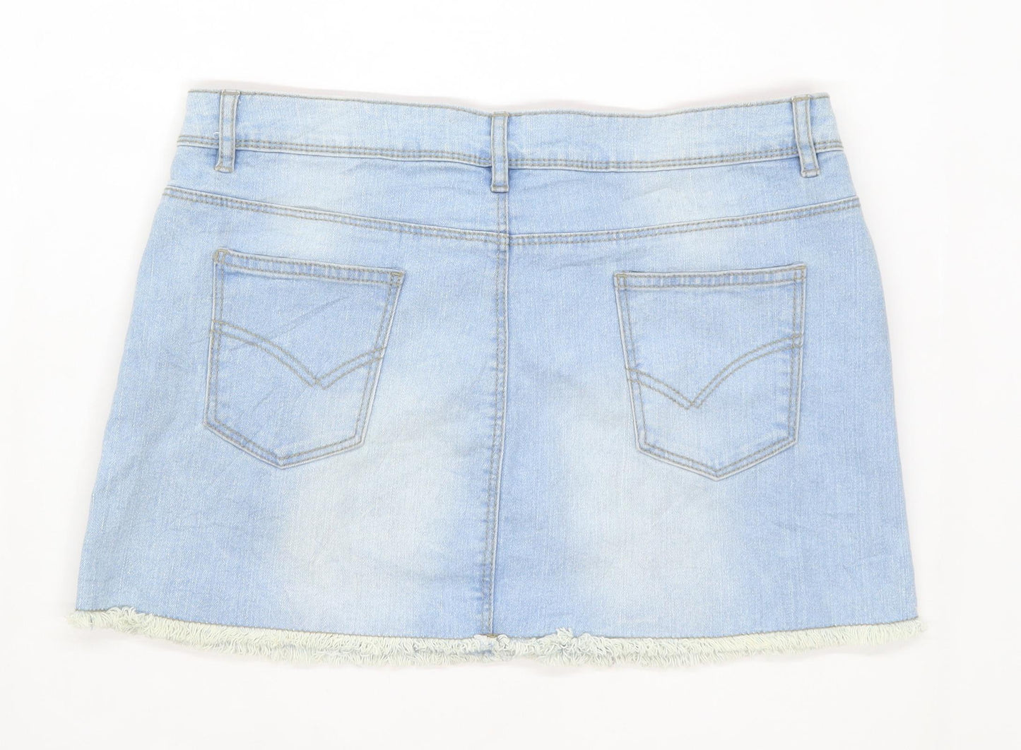 Denim Co Womens Size 12 Denim Blue Skirt (Regular)