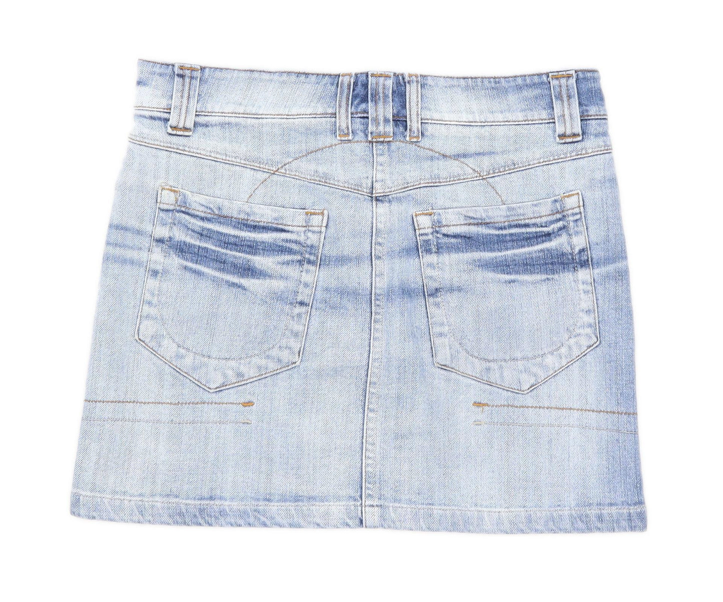 Big Stone Womens Size M Denim Blue Skirt (Regular)