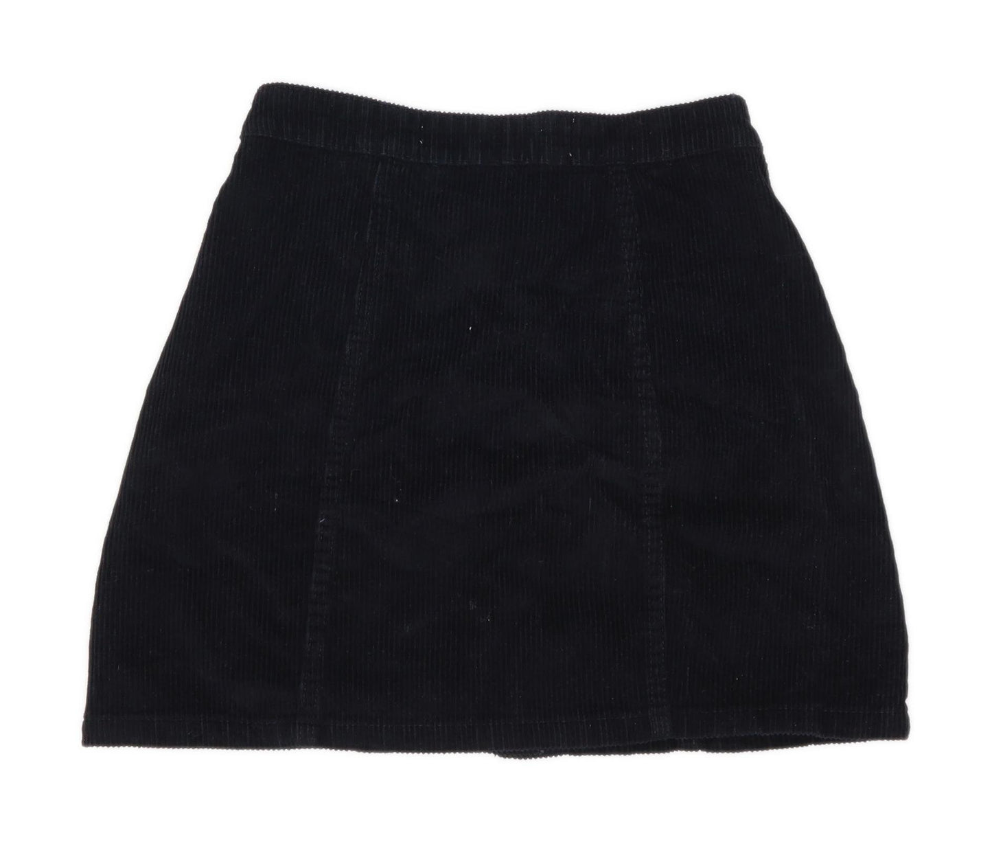 Denim Co Womens Size 6 Corduroy Black Skirt (Regular)