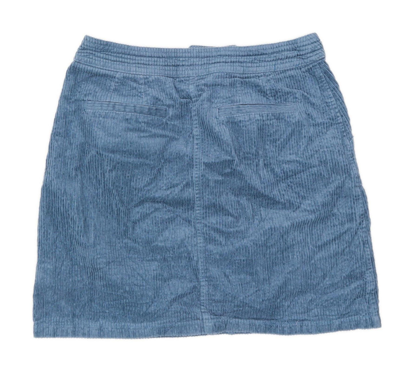 Monsoon Womens Size 10 Corduroy Teal Skirt (Regular)