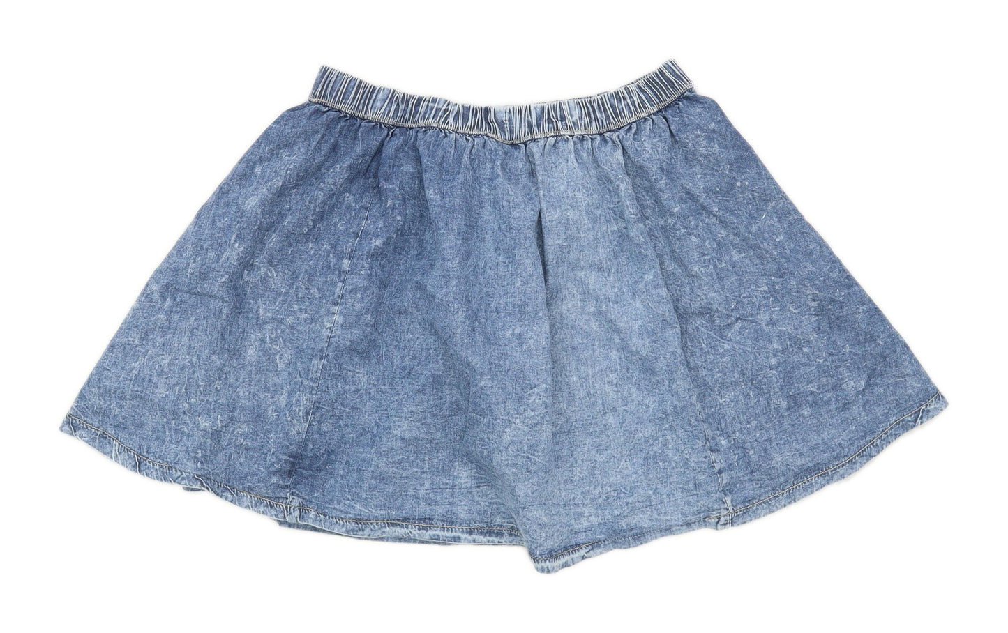 Denim Co Womens Size 10 Cotton Blue Skater Skirt (Regular)