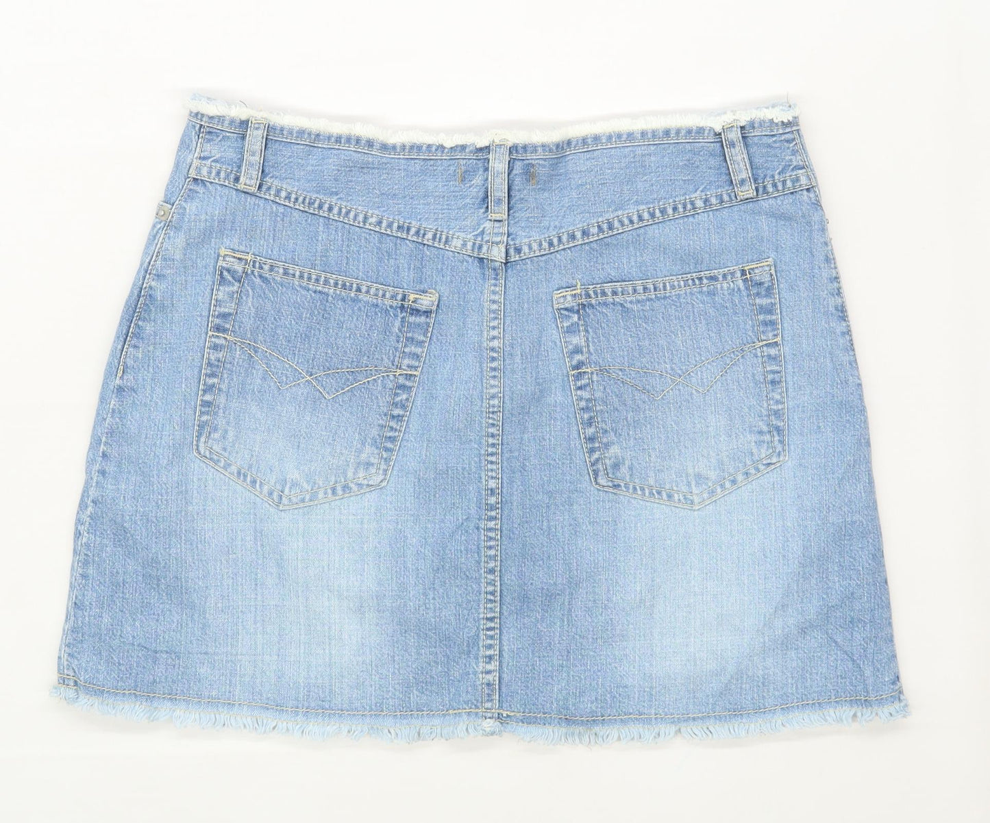 NL Jeans Womens Size 12 Denim Blue Skirt (Regular)