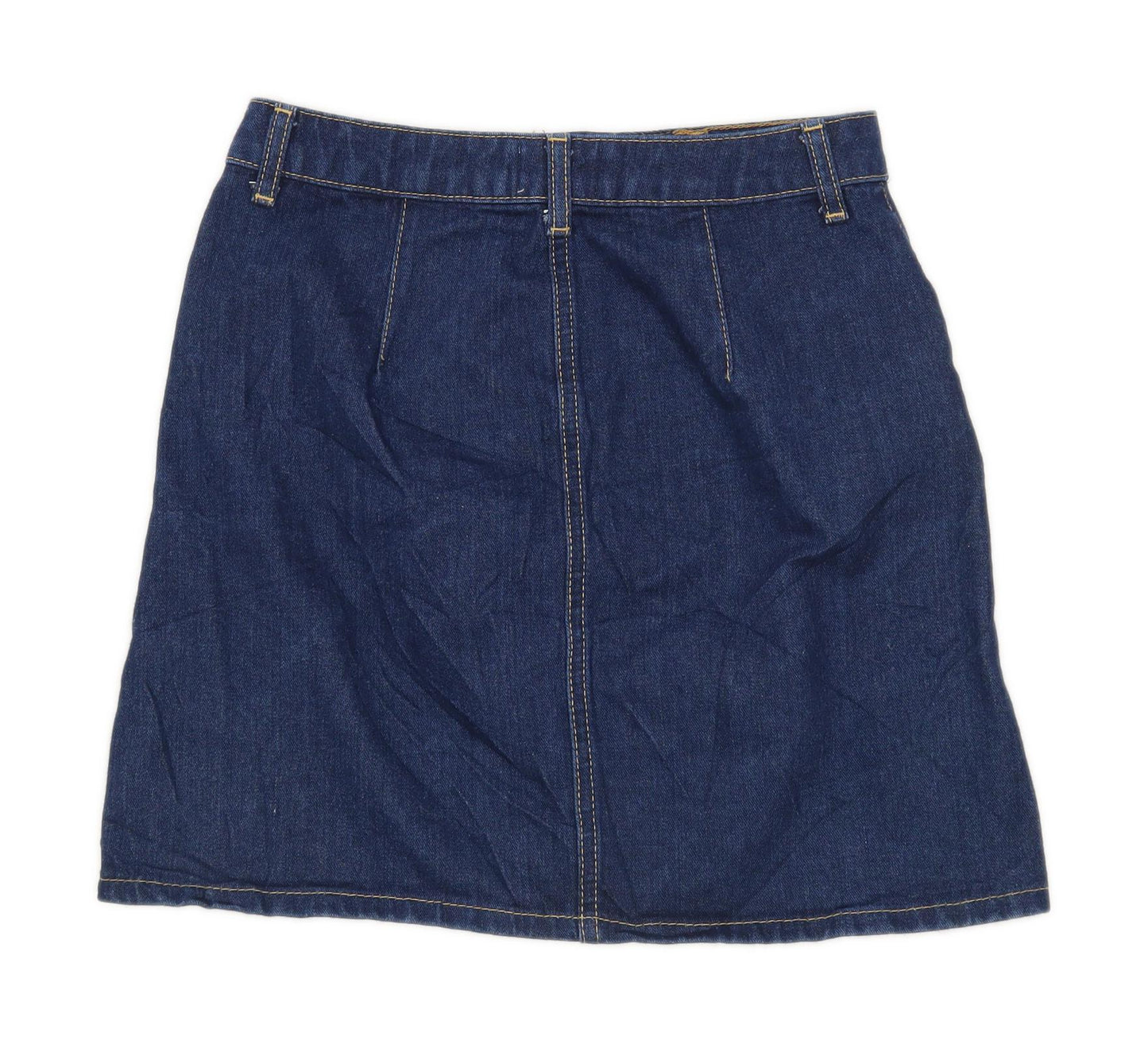 Miss Selfridge Womens Size 6 Denim Blue Skirt (Regular)